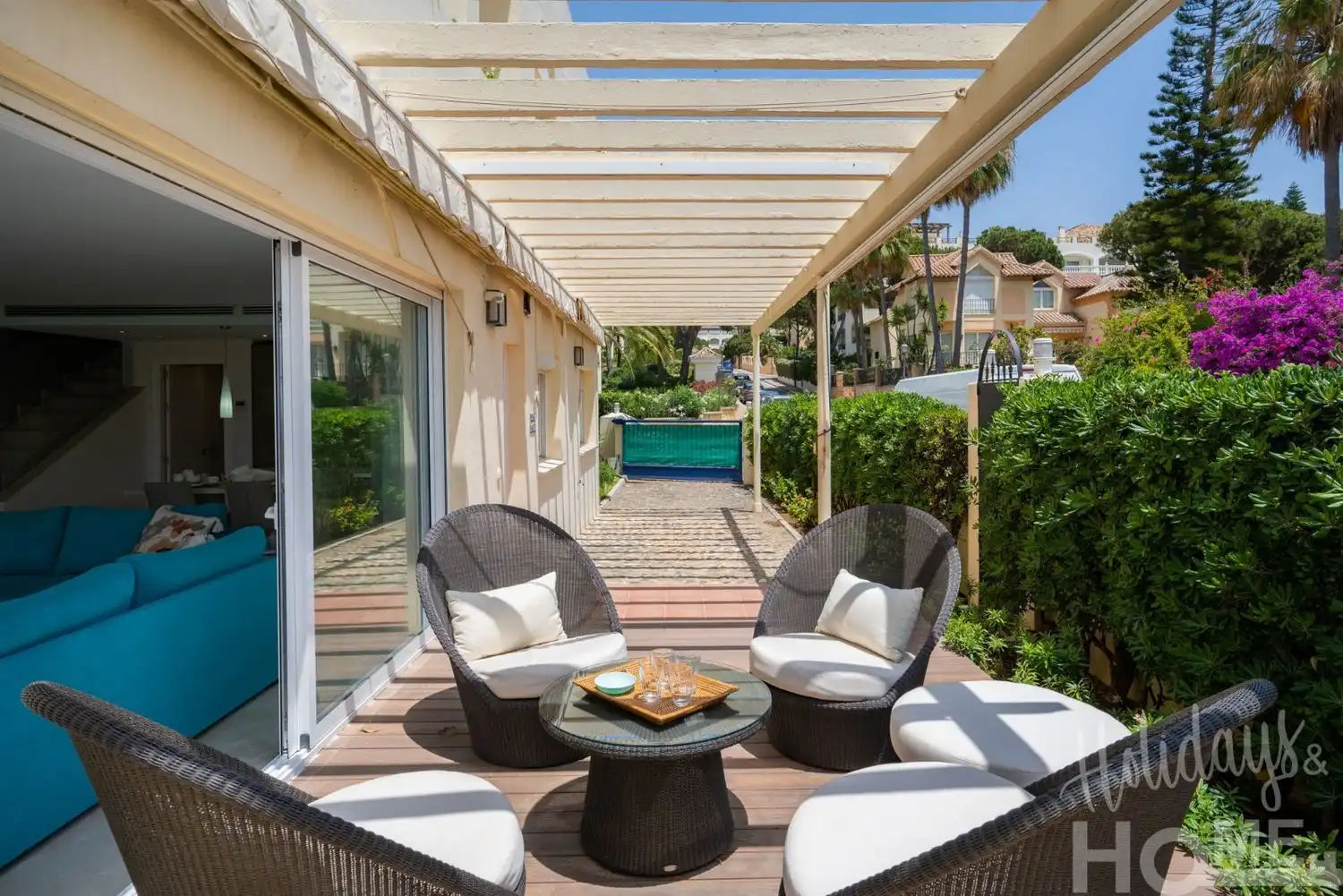 Terrassa de Pis de lloguer en Marbella amb Aire condicionat, Jardí privat i Terrassa