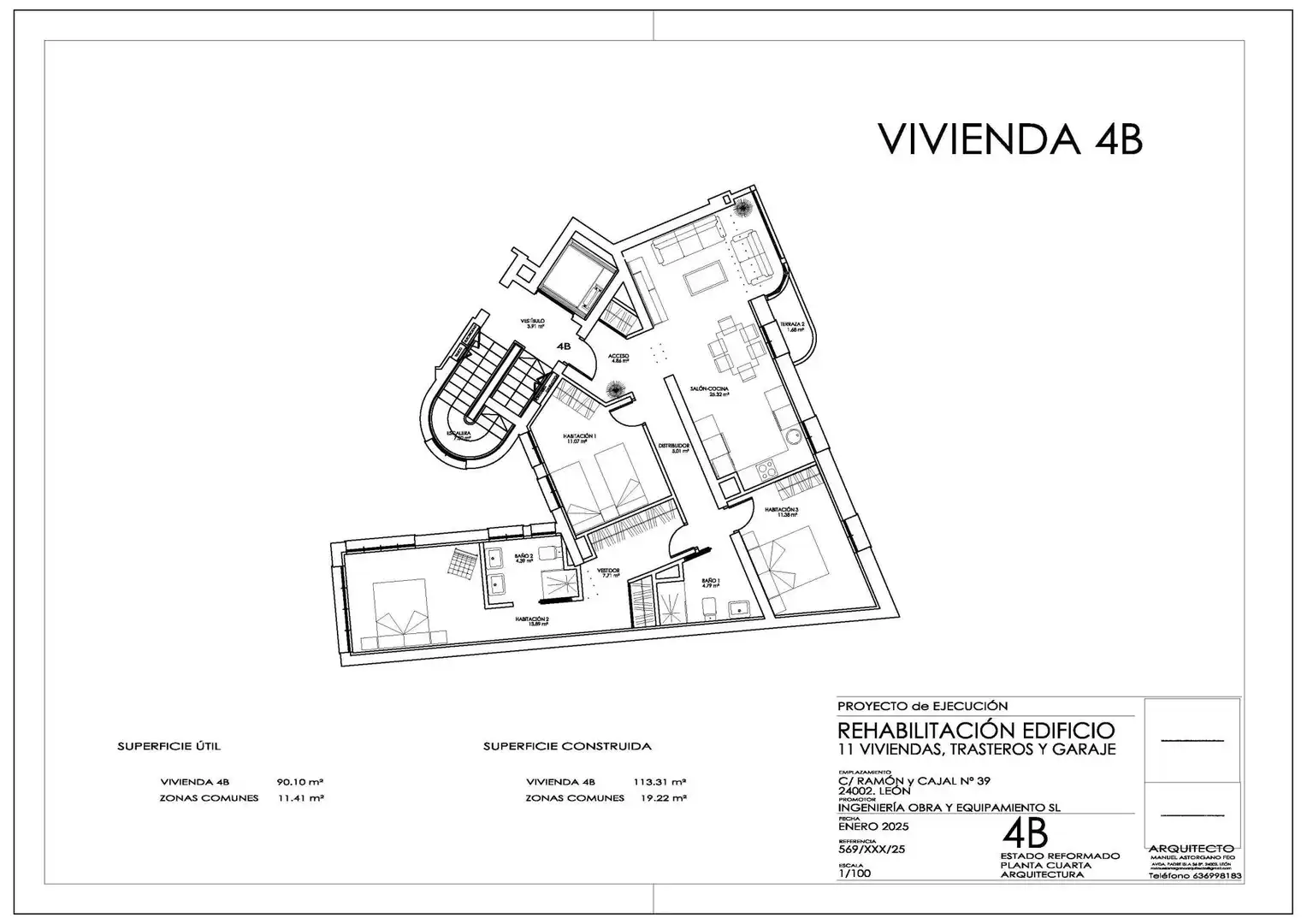 Pis en venda en León Capital  amb Calefacció