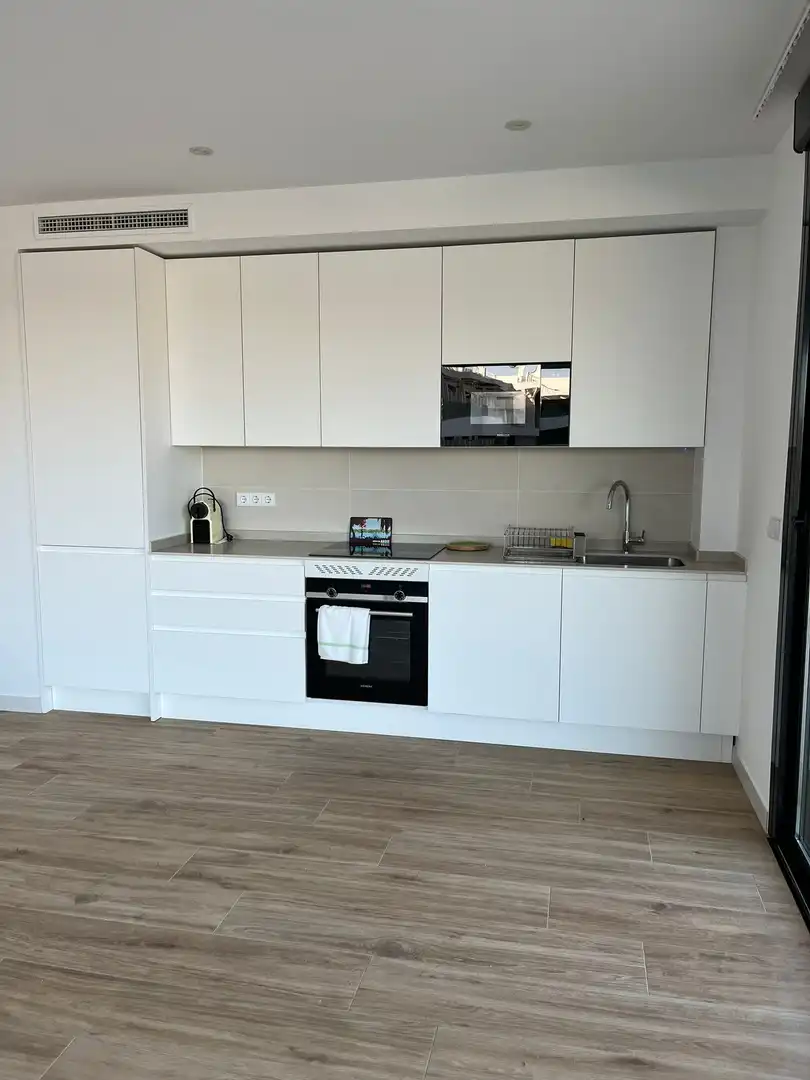Cocina de Apartamento de alquiler en Jávea / Xàbia con Aire acondicionado y Trastero
