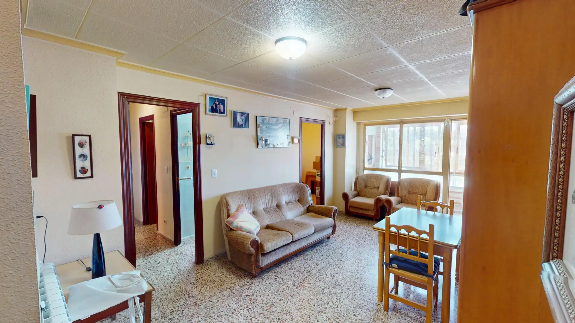 Living room of Flat for sale in Elche / Elx  with Furnished and Balcony