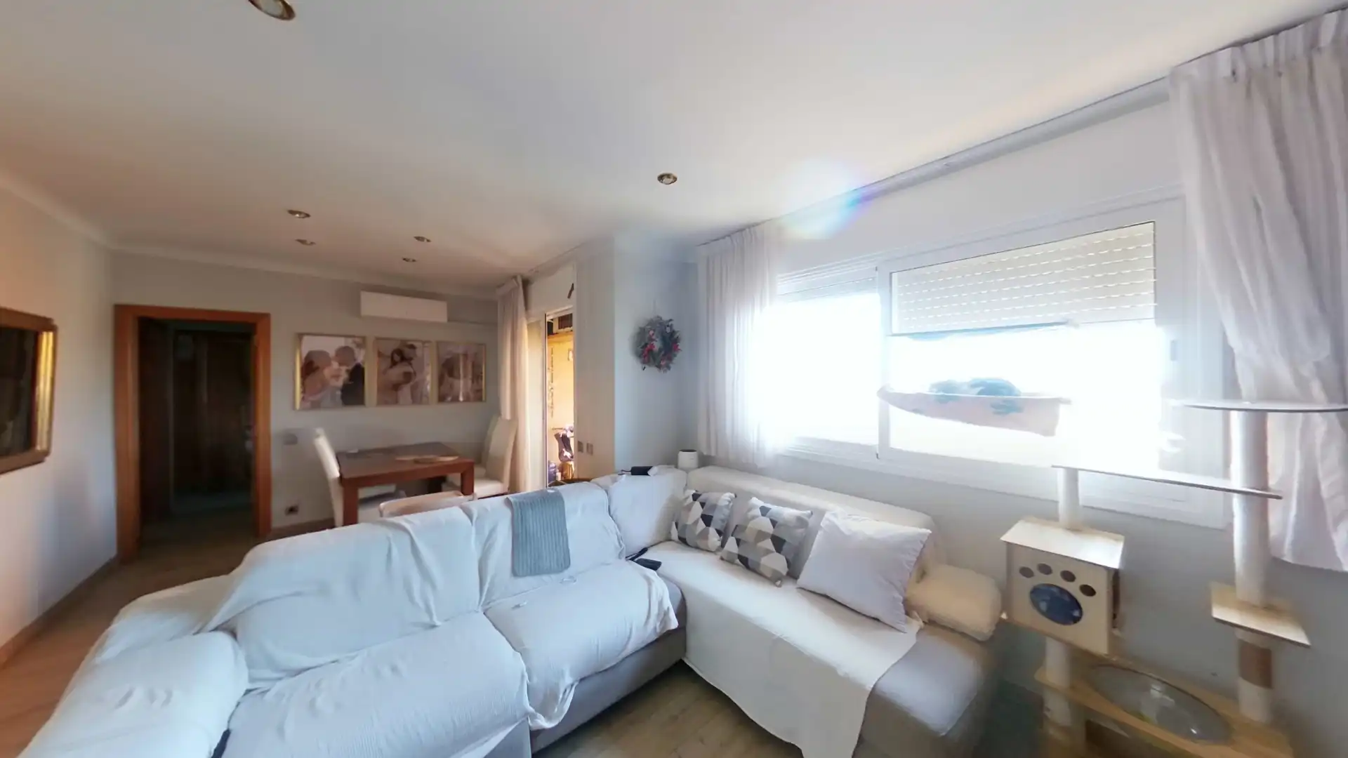 Sala d'estar de Àtic en venda en Sabadell amb Aire condicionat, Parquet i Balcó