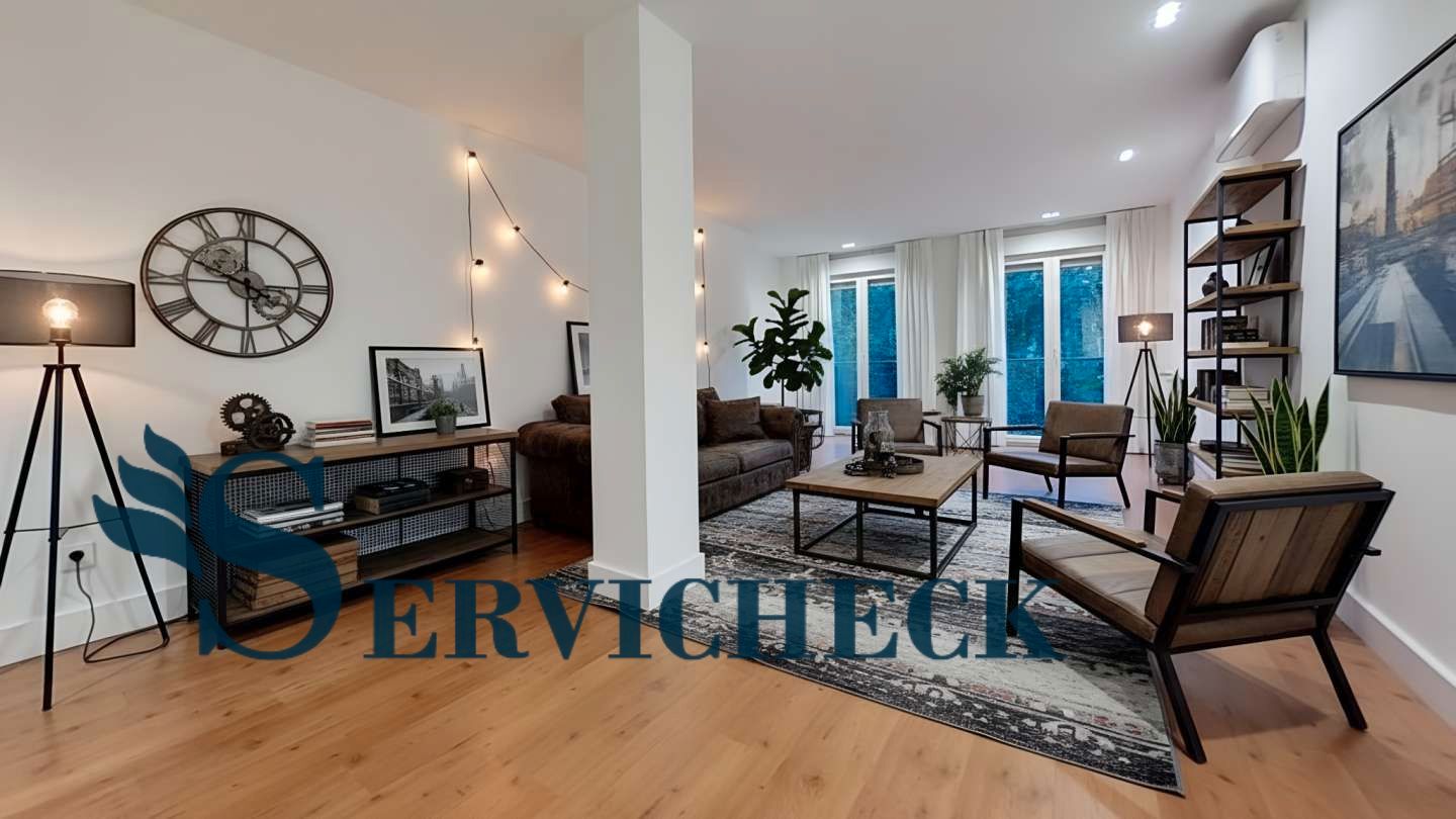 Sala d'estar de Pis de lloguer en  Madrid Capital amb Aire condicionat i Calefacció