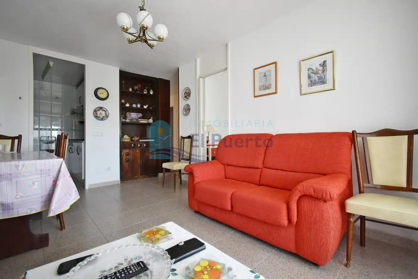 Sala de estar de Piso en venta en Mazarrón con Jardín privado, Terraza y Trastero