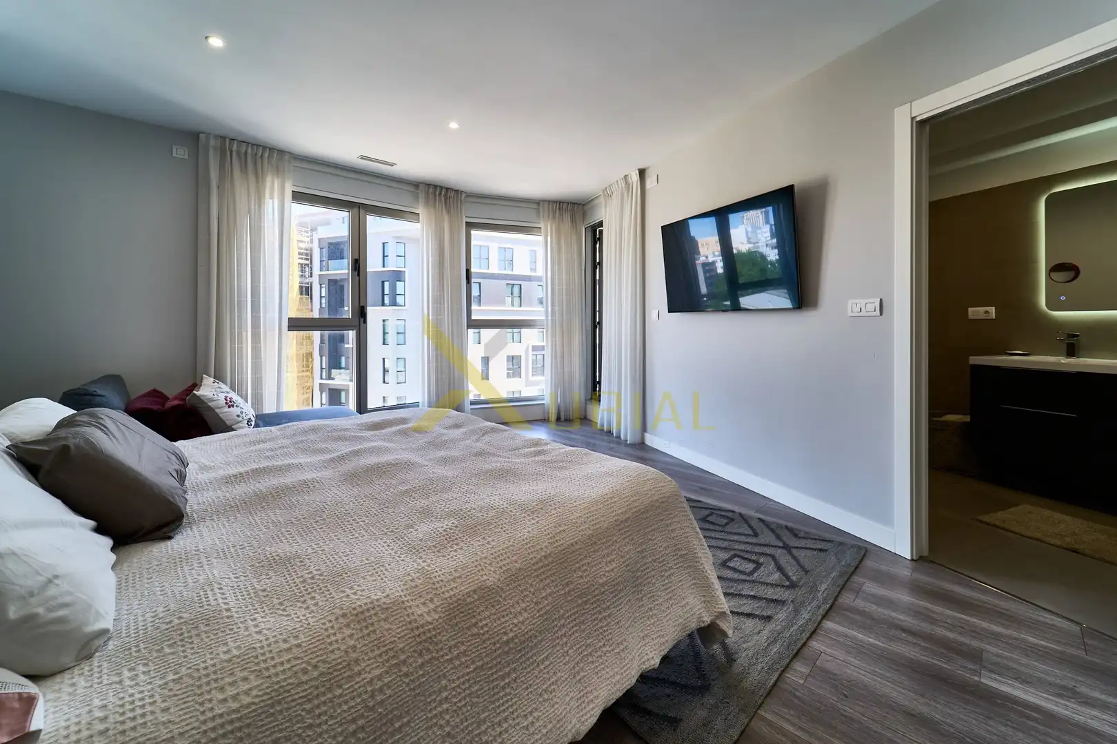 Bedroom of Flat for sale in A Coruña Capital   with Storage room, Furnished and Balcony