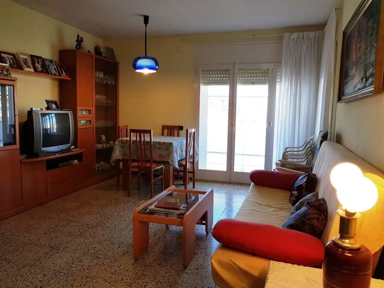 Sala d'estar de Pis de lloguer en Cubelles amb Aire condicionat, Calefacció i Terrassa