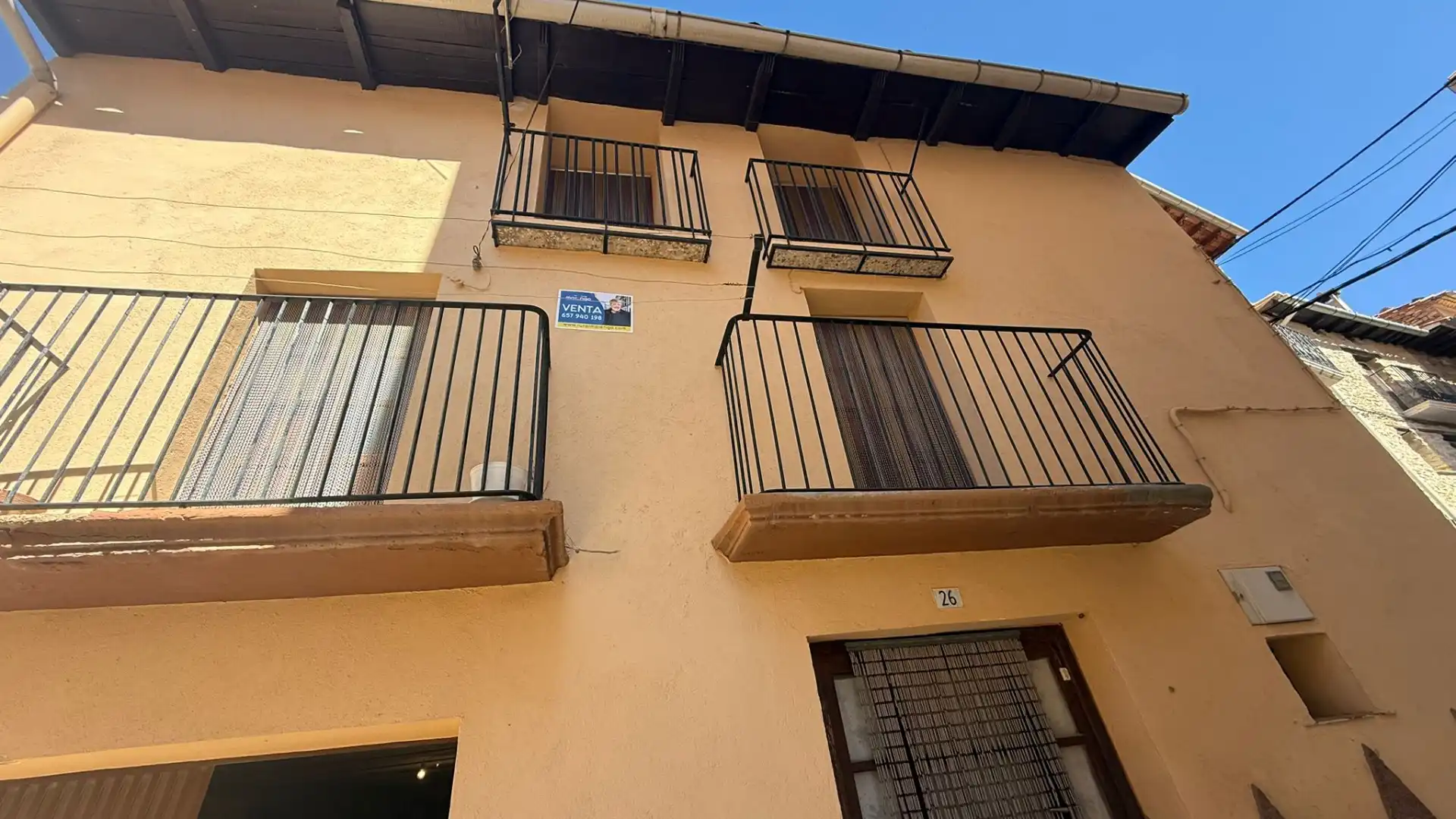 Exterior view of Houses for sale in Portell de Morella  with Heating, Storage room and Furnished