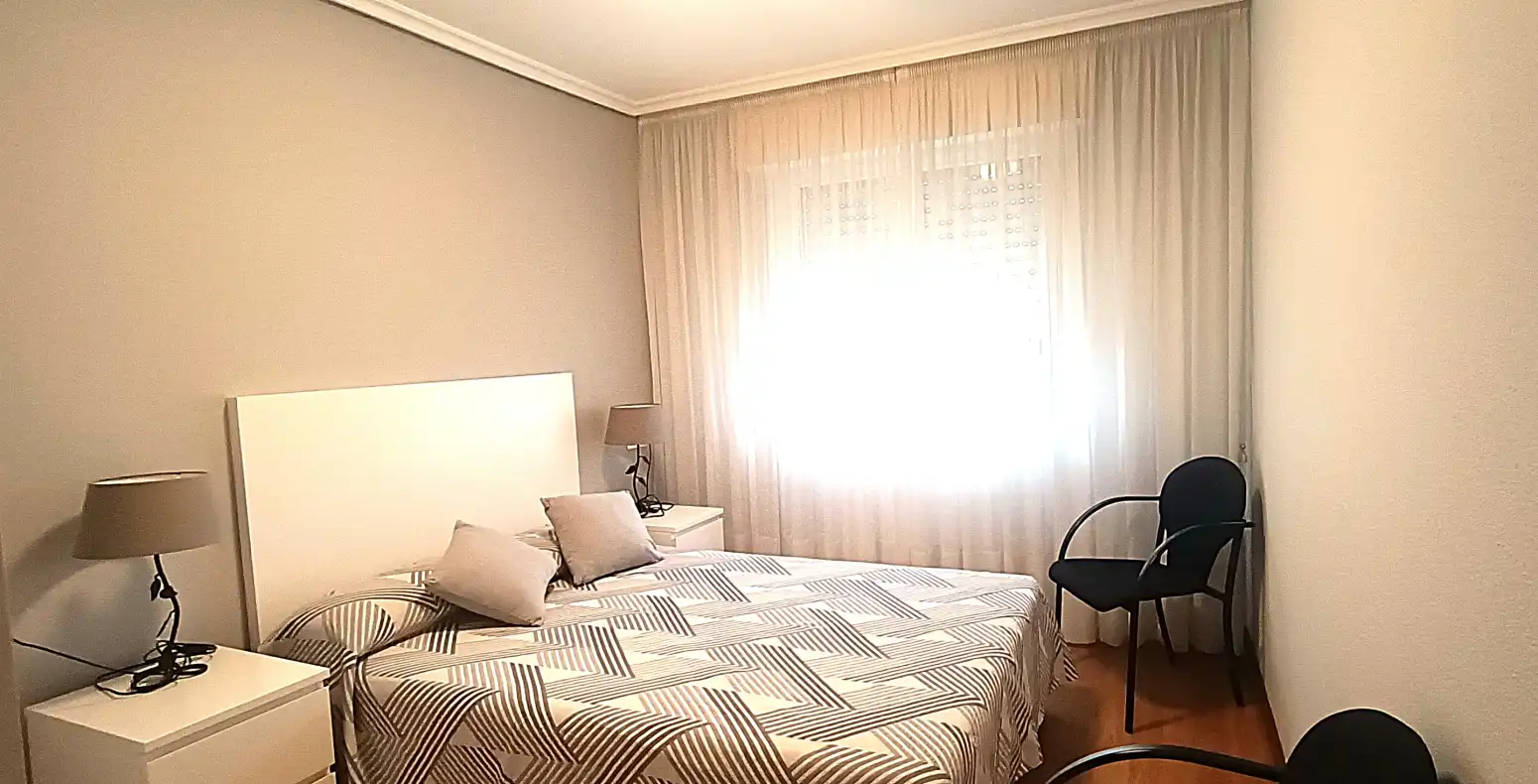 Bedroom of Flat for rent in Burlada / Burlata  with Heating, Parquet flooring and Terrace