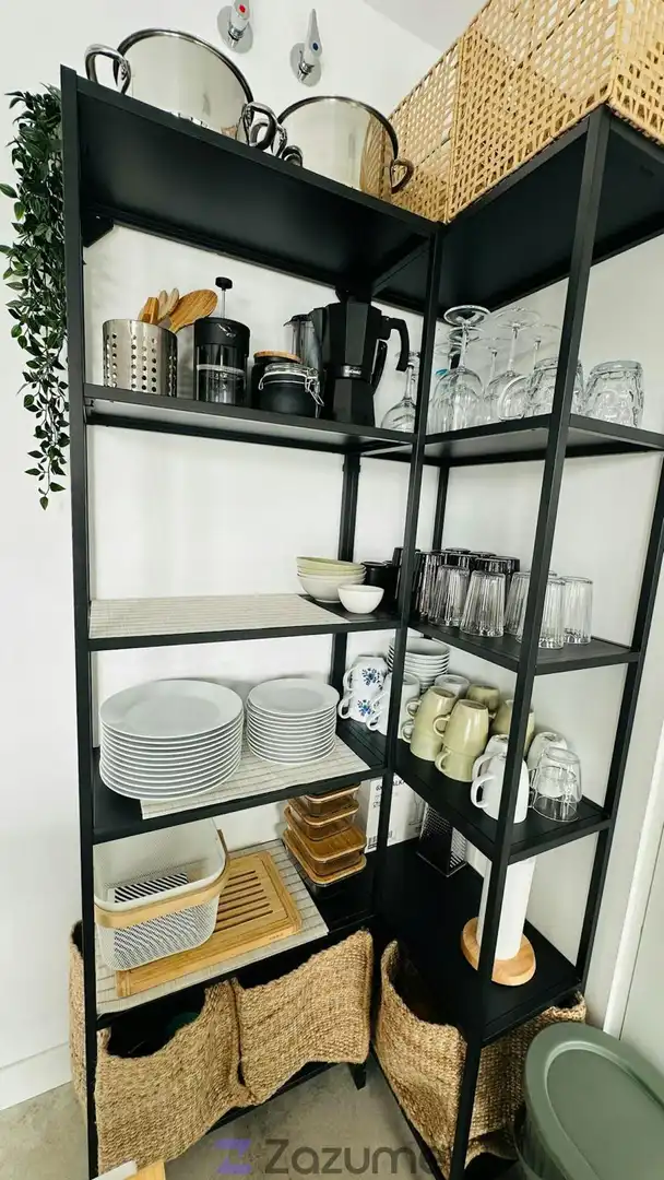 Kitchen of Flat for rent in Málaga  with Air Conditioner, Heating and Private garden