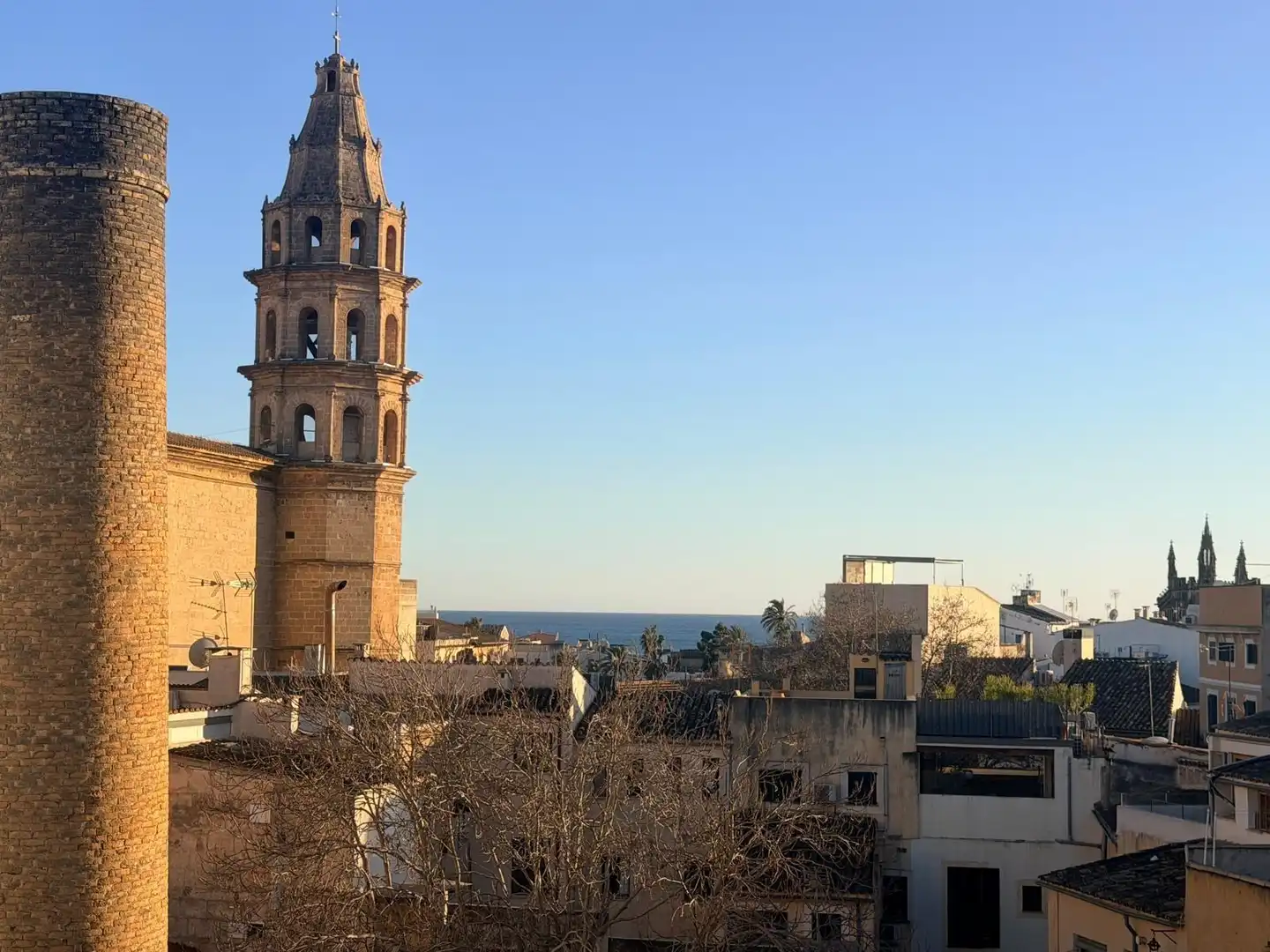 Vista exterior de Ático en venta en  Palma de Mallorca con Calefacción, Parquet y Terraza