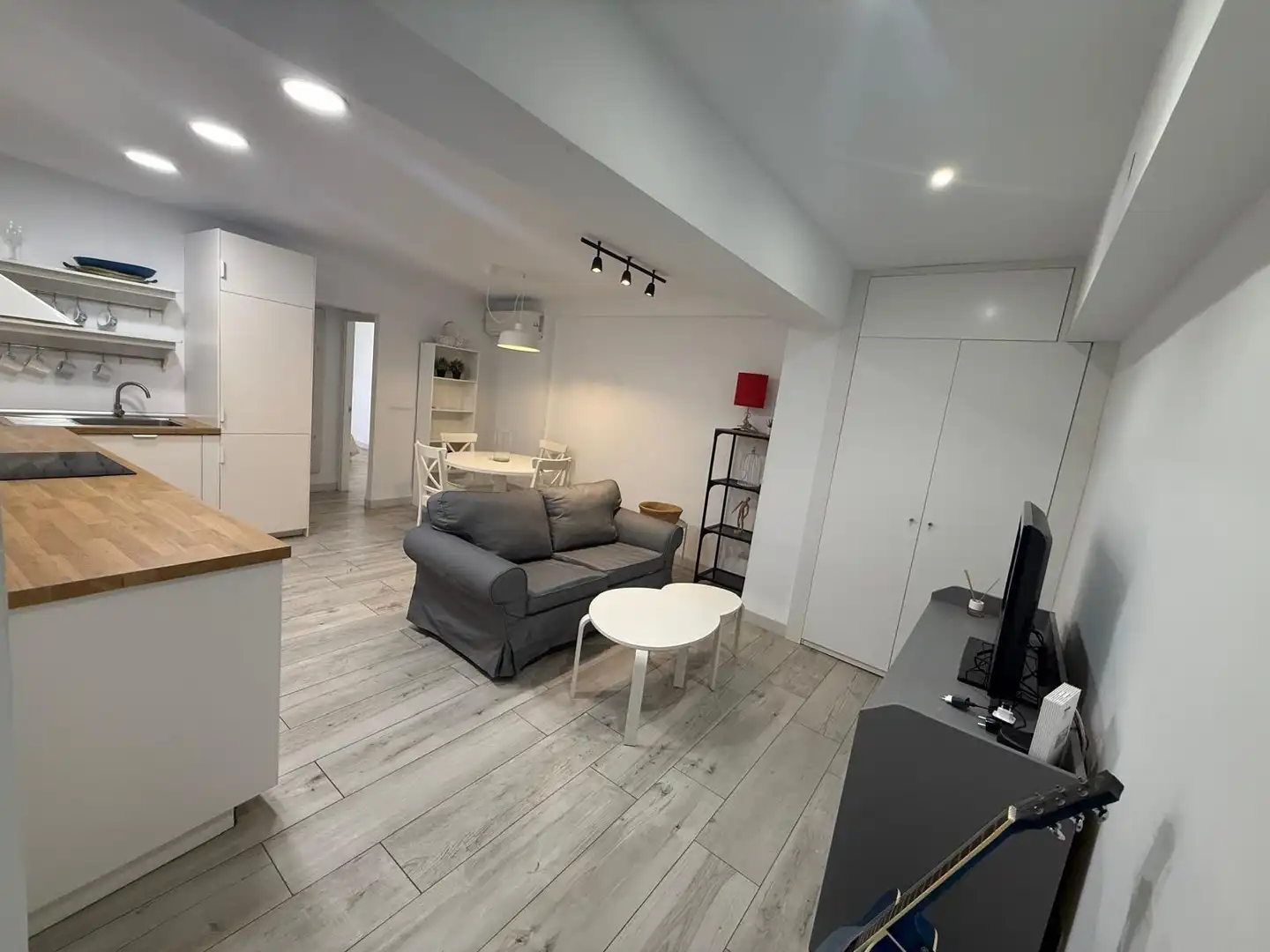 Sala de estar de Piso en venta en Almería con Aire acondicionado, Amueblado y Balcón