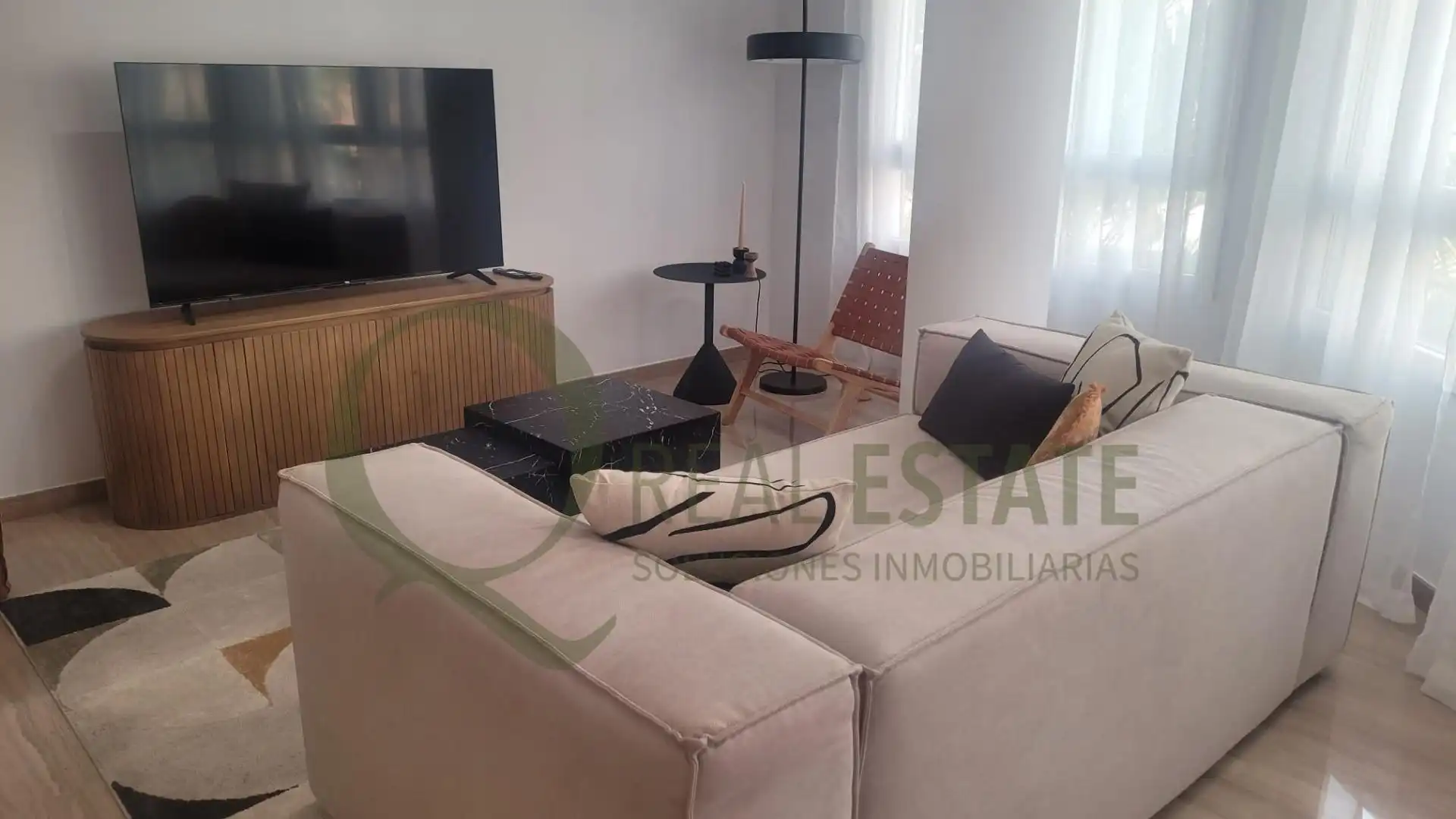 Living room of Flat for rent in Alicante / Alacant  with Heating, Terrace and Furnished