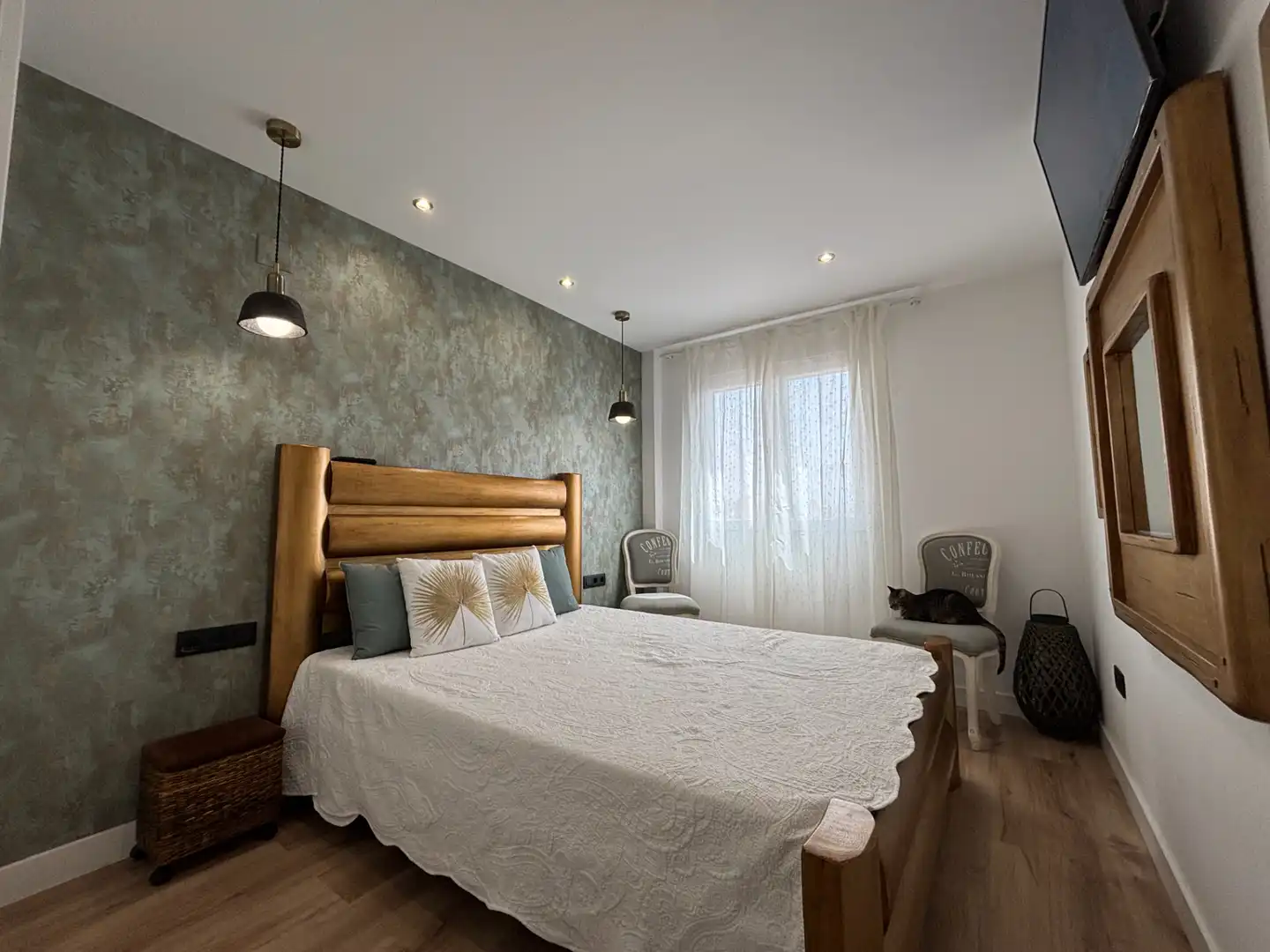 Bedroom of Flat for sale in Burriana / Borriana  with Air Conditioner, Storage room and Furnished