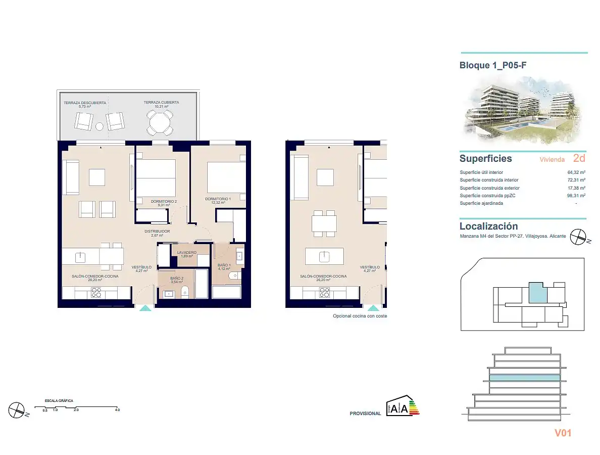 Apartamento con terraza en venta en Platja de Torres, imagen 15
