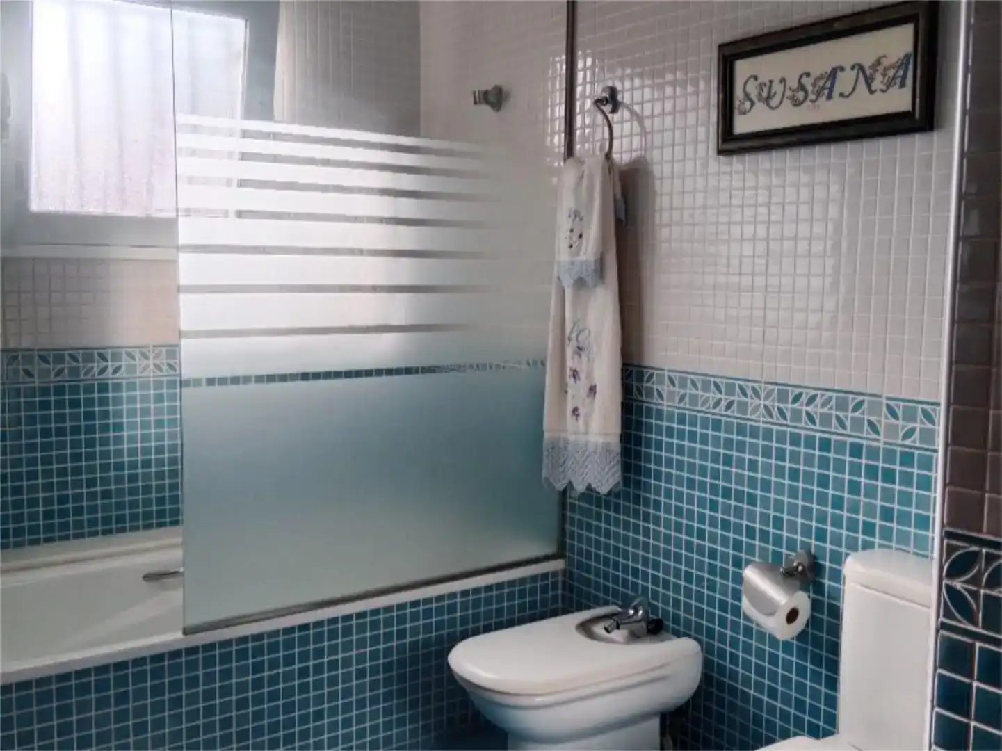 Baño de Casa adosada en venta en Alberic con Aire acondicionado y Trastero