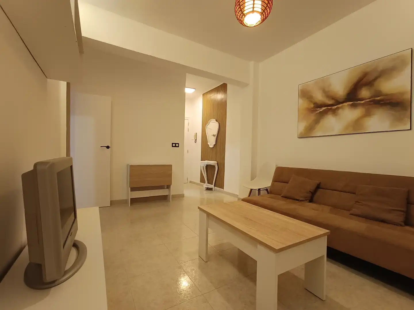 Wohnzimmer von Wohnung zur Miete in Alicante / Alacant mit Möbliert, Waschmaschine und Mikrowelle