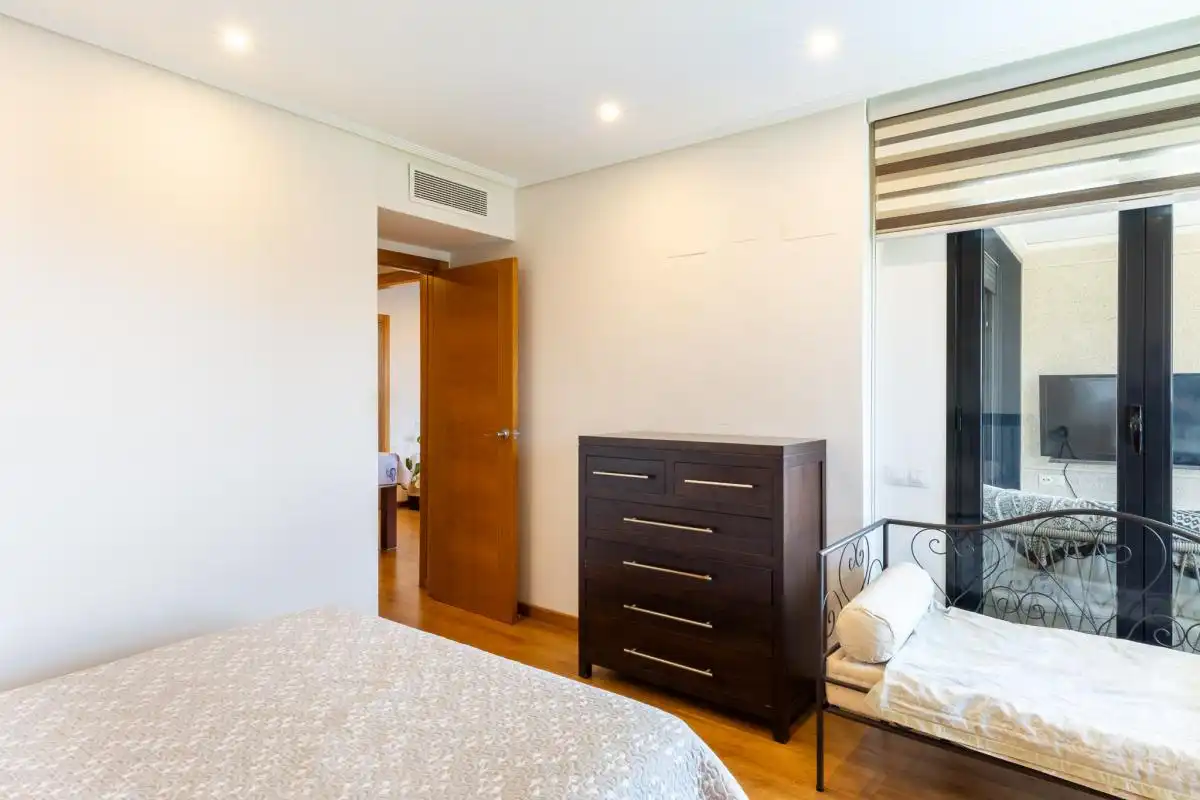 Bedroom of Flat for rent in Alboraya  with Air Conditioner, Heating and Private garden