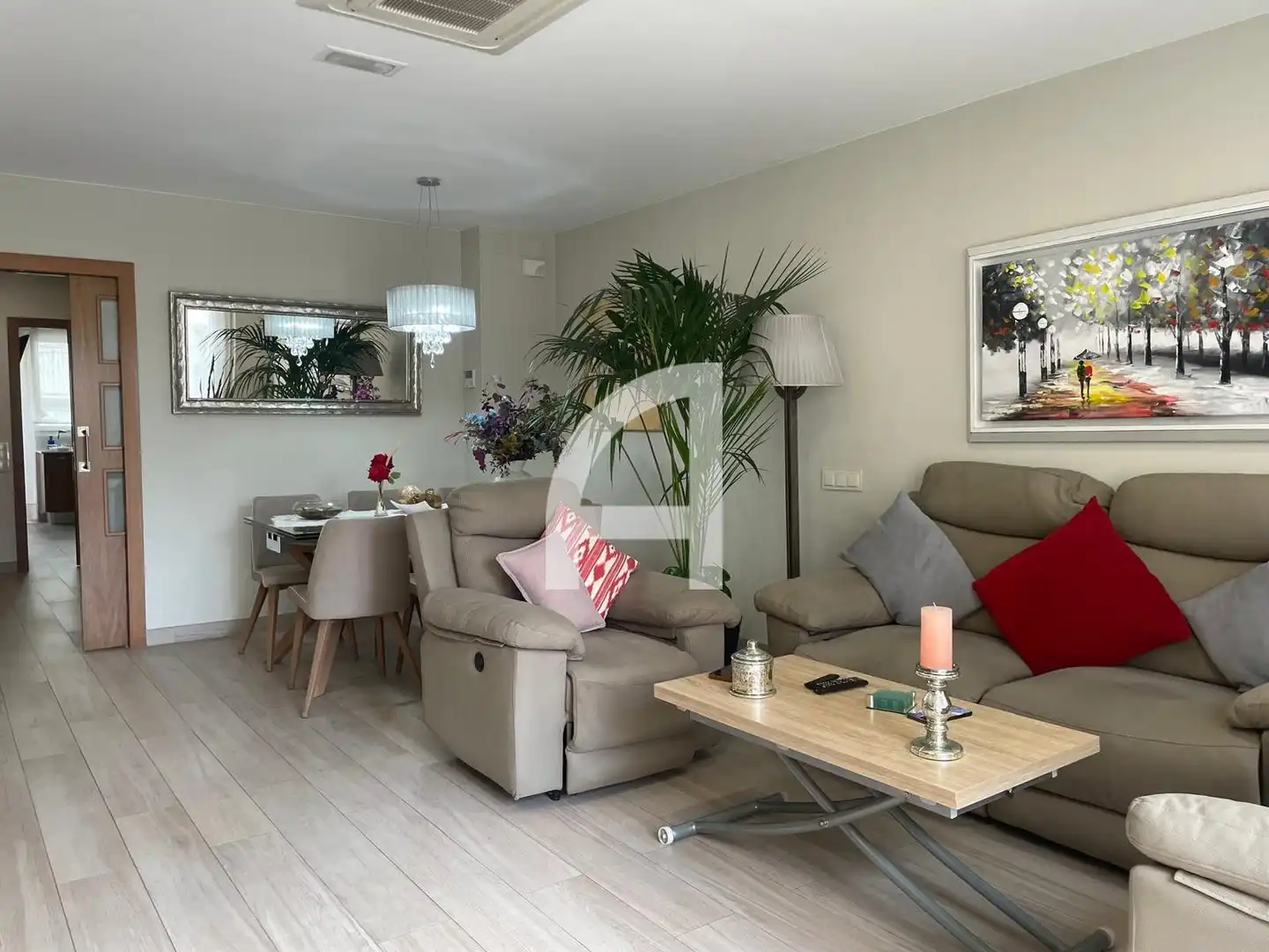 Living room of Houses for sale in Terrassa  with Air Conditioner, Heating and Private garden