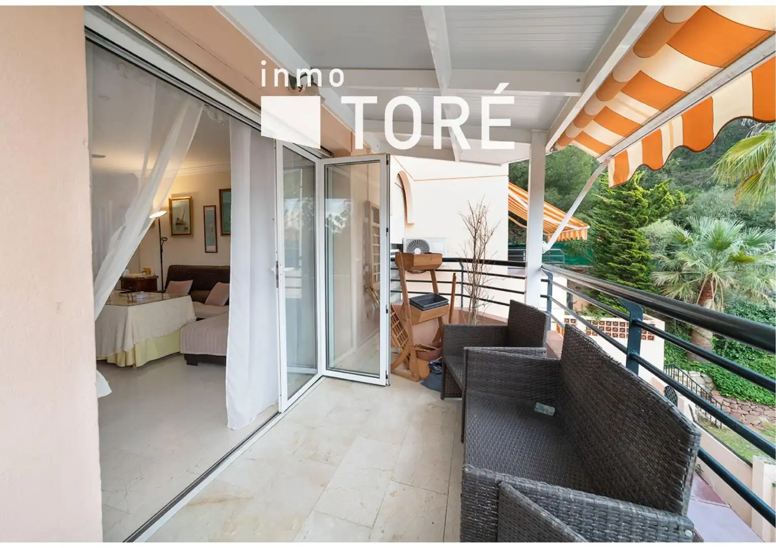 Terrasse von Wohnung zum Verkauf in Málaga mit Klimaanlage, Privatgarten und Terrasse