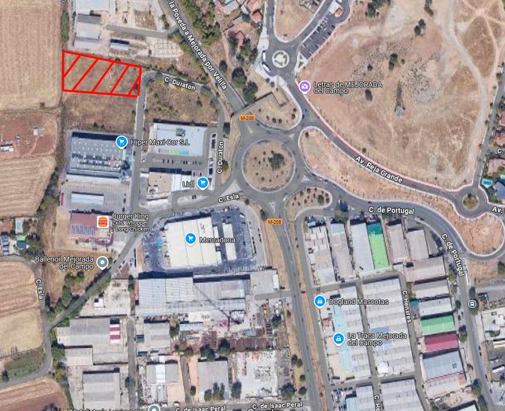 Vista exterior de Terreny industrial en venda en Mejorada del Campo