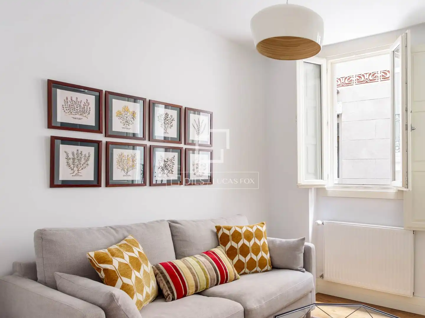 Wohnzimmer von Wohnung zur Miete in Madrid mit Klimaanlage, Heizung und Parkett