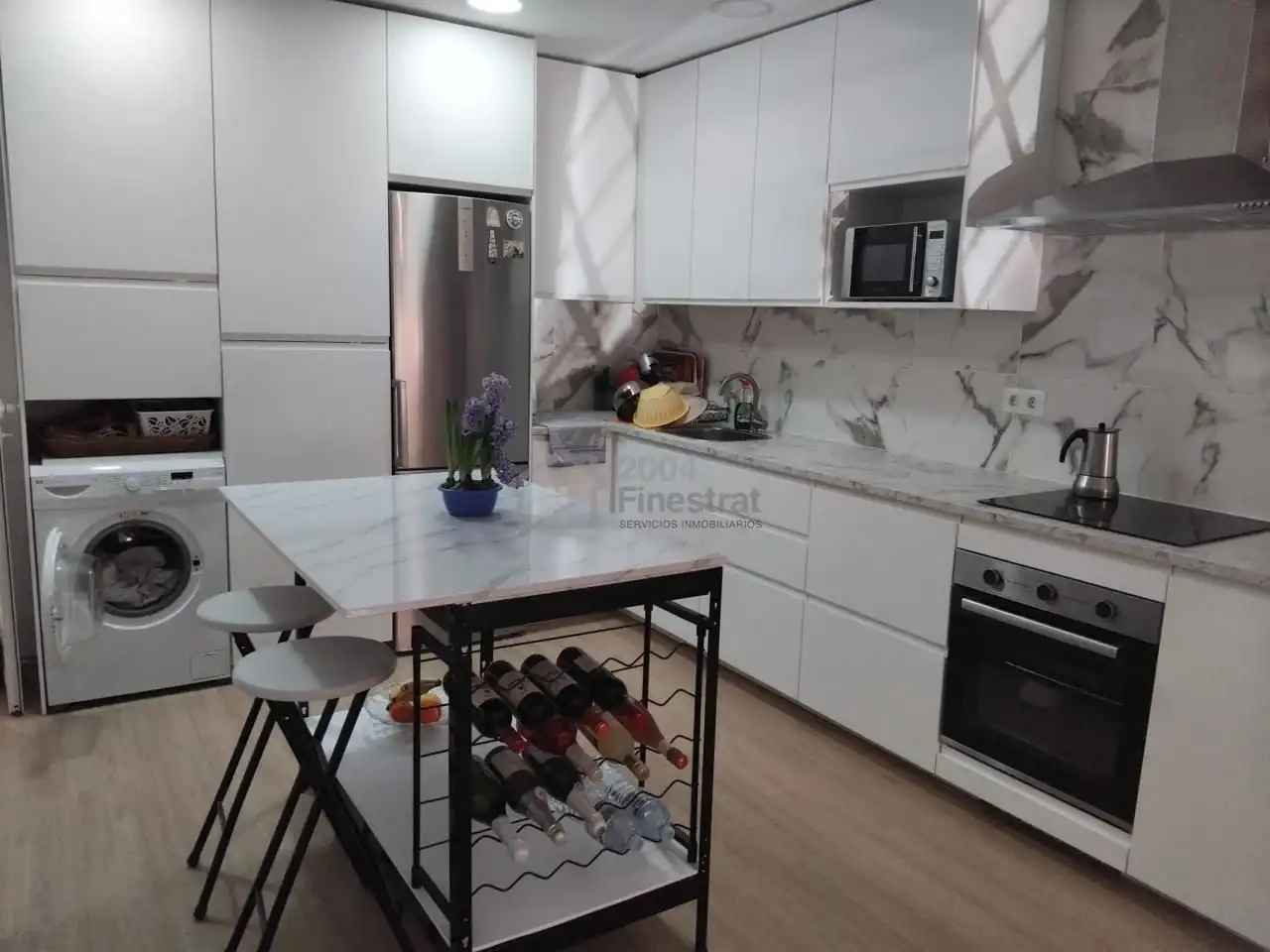 Kitchen of Flat for sale in Villajoyosa / La Vila Joiosa  with Air Conditioner and Furnished