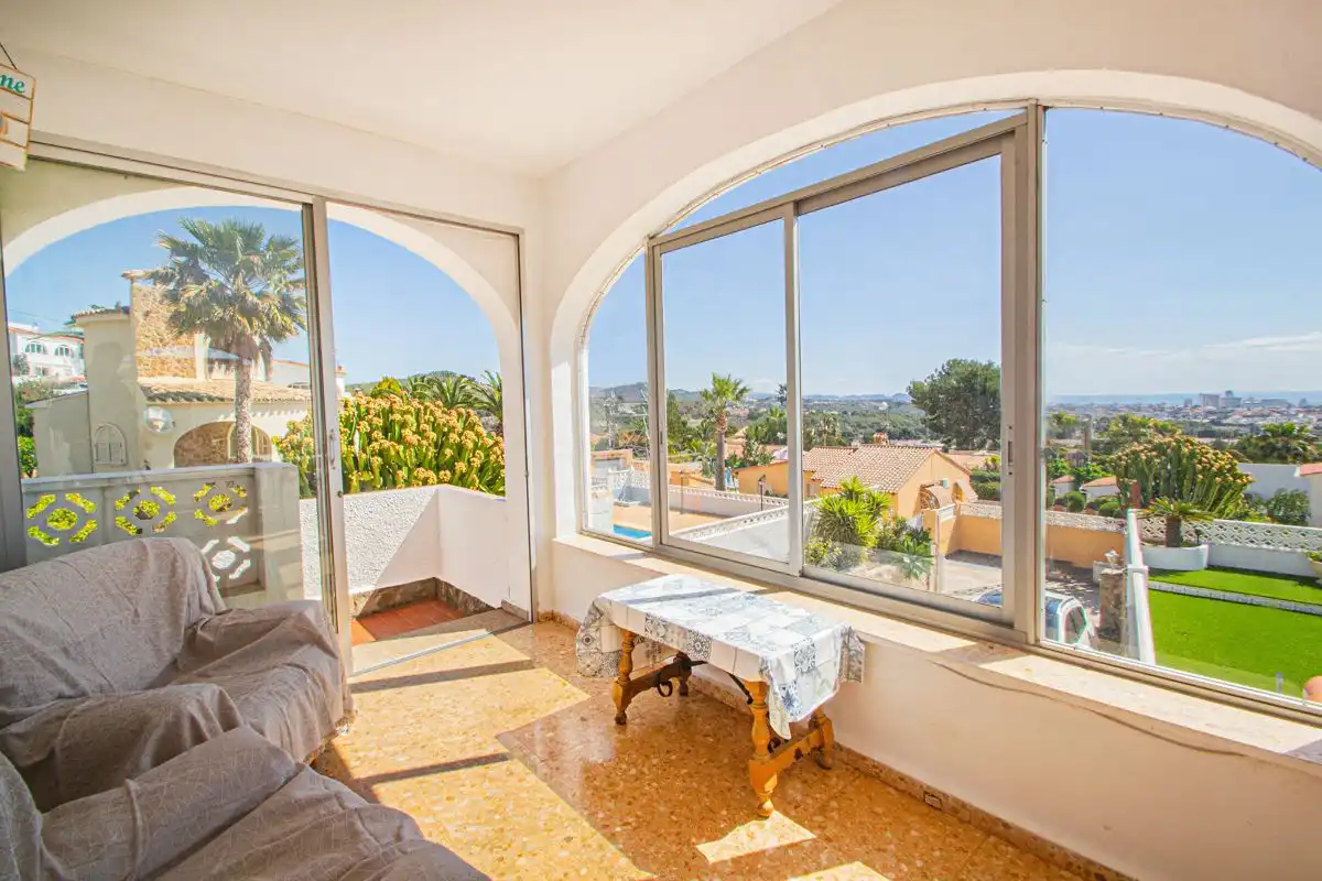 Bedroom of Houses for sale in Calpe / Calp  with Air Conditioner, Heating and Private garden