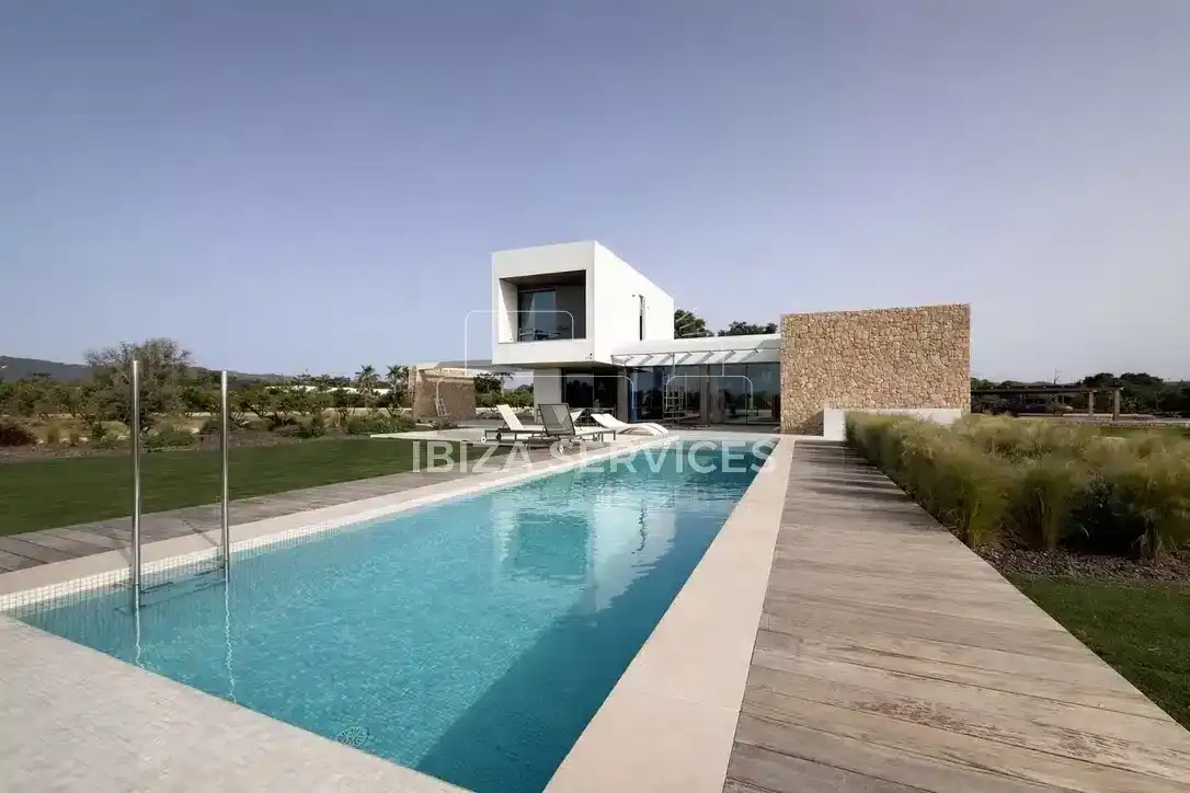 Exterior view of Houses for rent in Santa Eulària des Riu  with Air Conditioner, Private garden and Swimming Pool