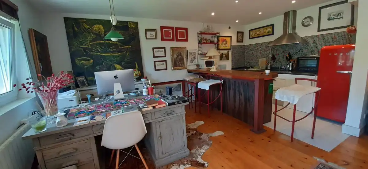 Cocina de Finca rústica en venta en Hazas de Cesto con Calefacción, Trastero y Balcón