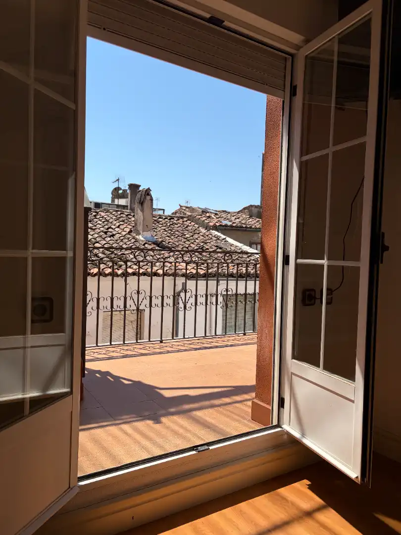 Balcony of Attic for rent in Plasencia  with Air Conditioner, Furnished and Washing machine