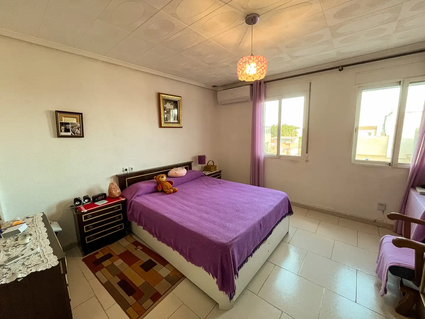 Schlafzimmer von Wohnung zum Verkauf in Sagunto / Sagunt mit Klimaanlage, Heizung und Möbliert