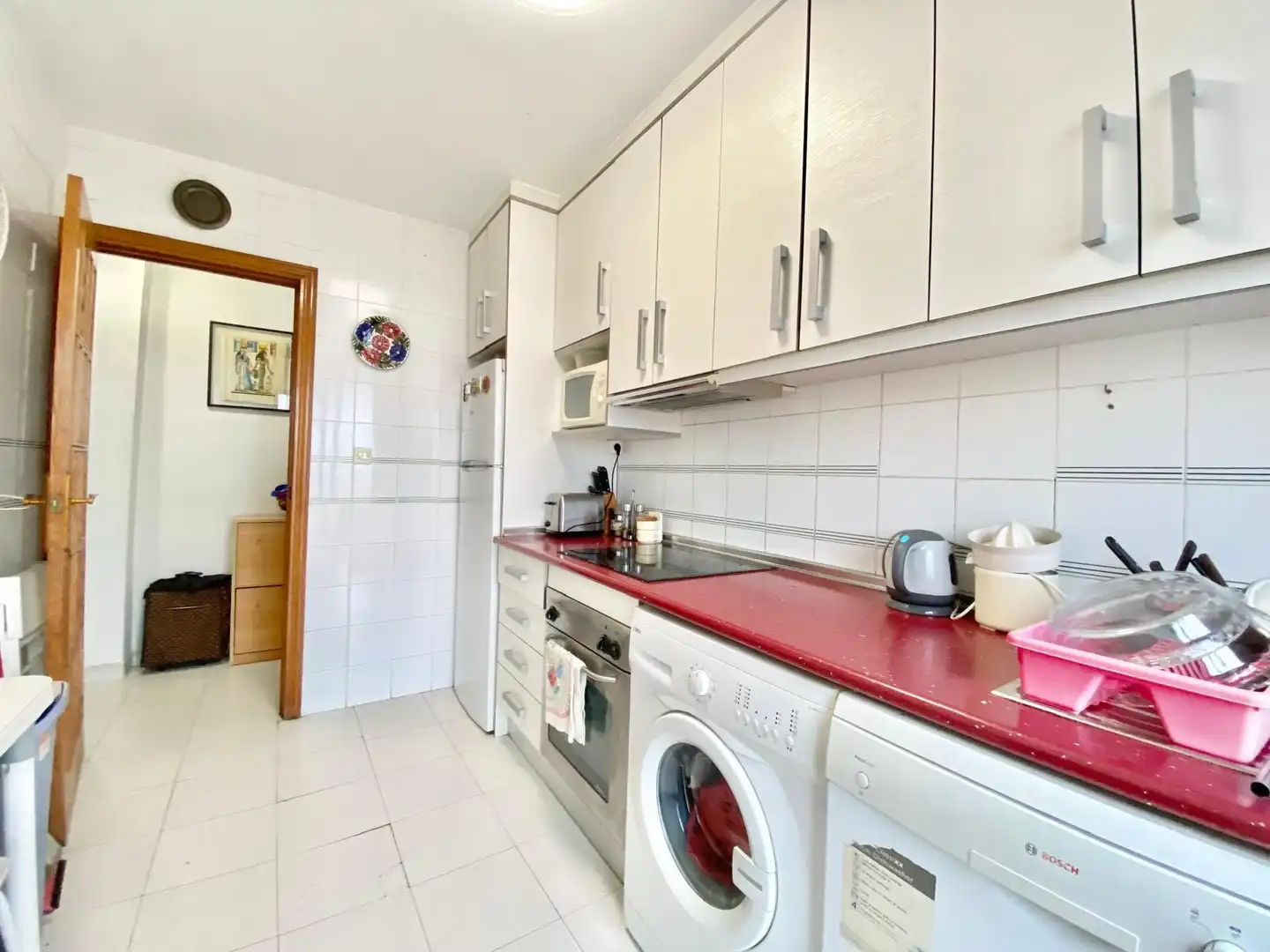 Cuina de Apartament de lloguer en San Pedro del Pinatar amb Aire condicionat, Calefacció i Terrassa
