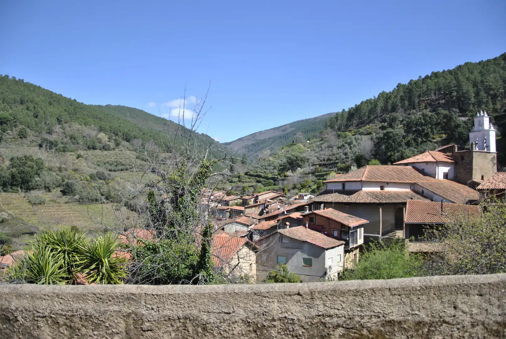 Vista exterior de Finca rústica en venda en Robledillo de Gata amb Aire condicionat, Calefacció i Jardí privat