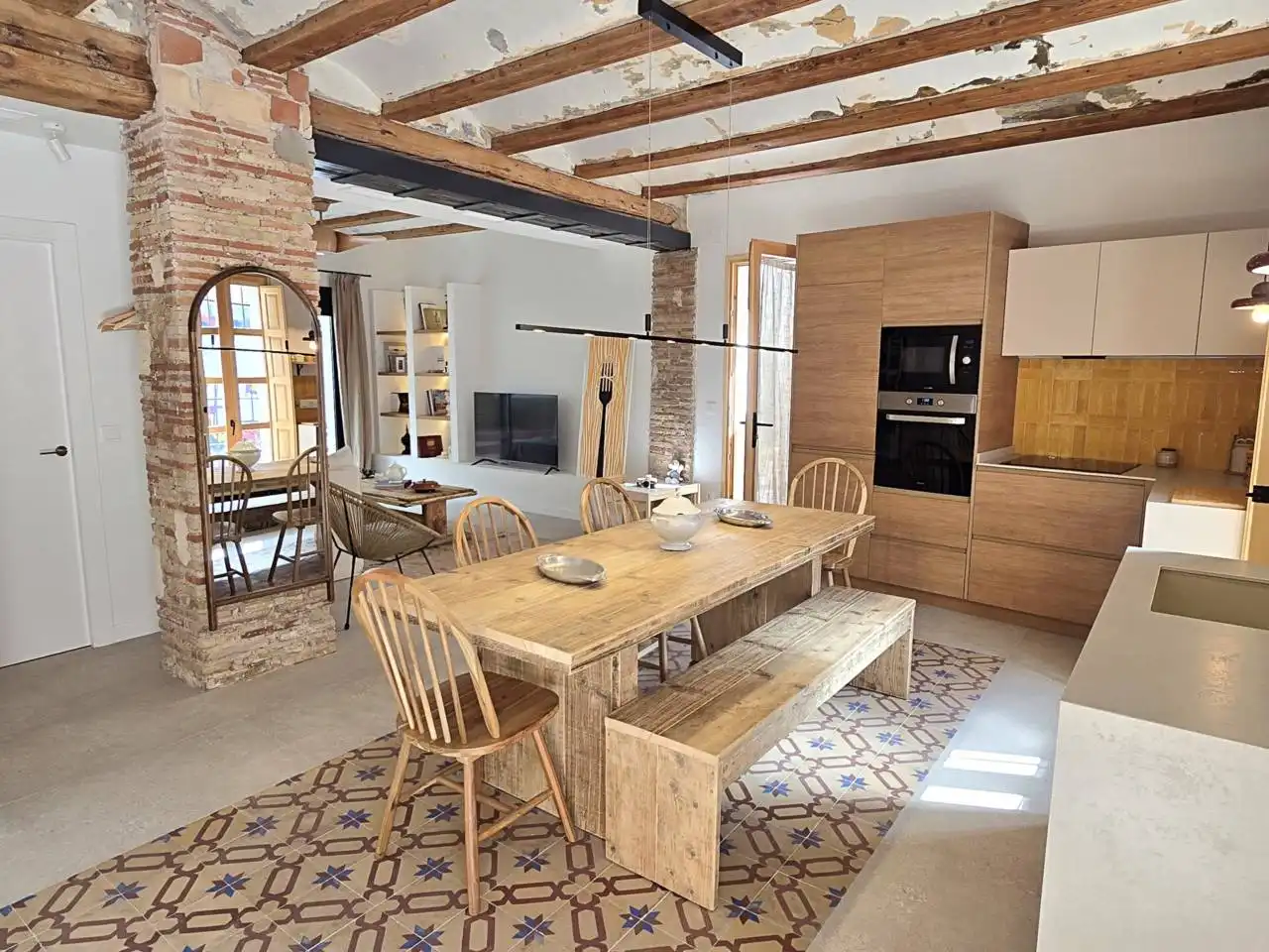 Menjador de Pis de lloguer en  Valencia Capital amb Aire condicionat, Calefacció i Terrassa