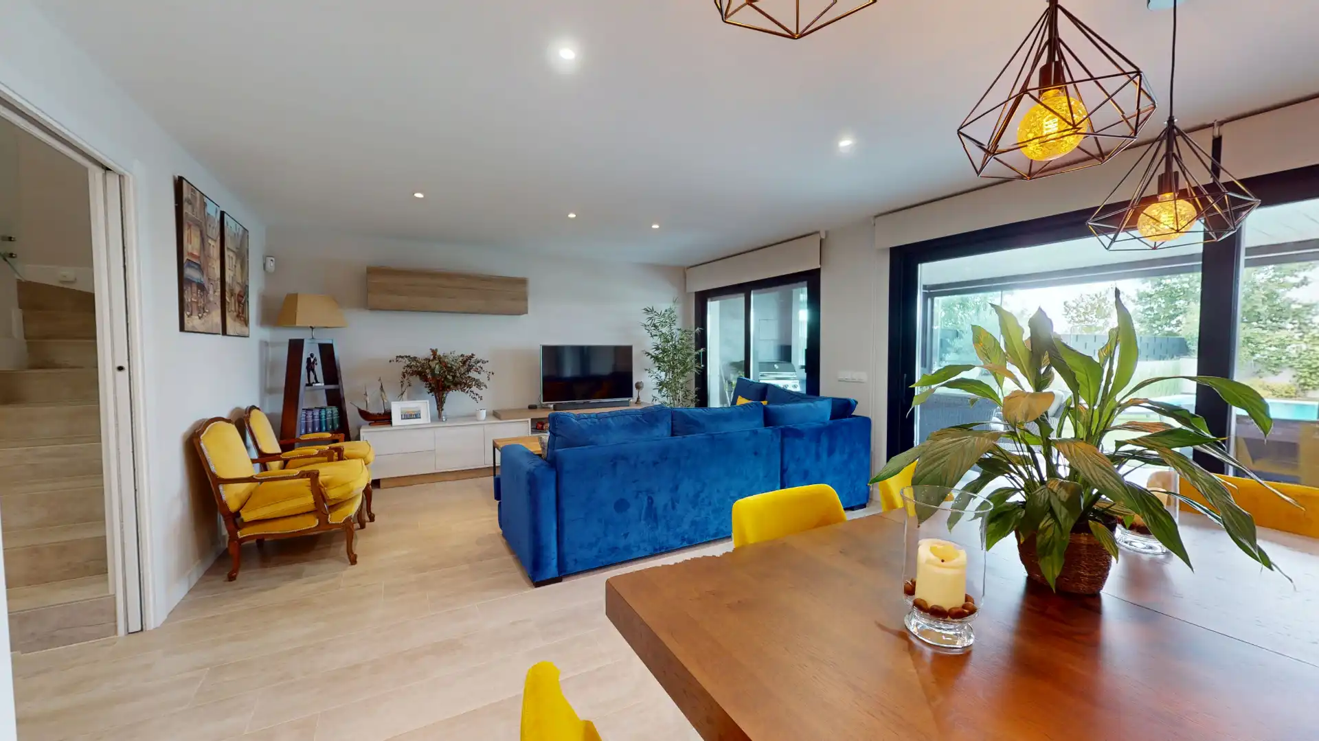 Sala d'estar de Casa o xalet en venda en Boadilla del Monte amb Calefacció, Jardí privat i Terrassa