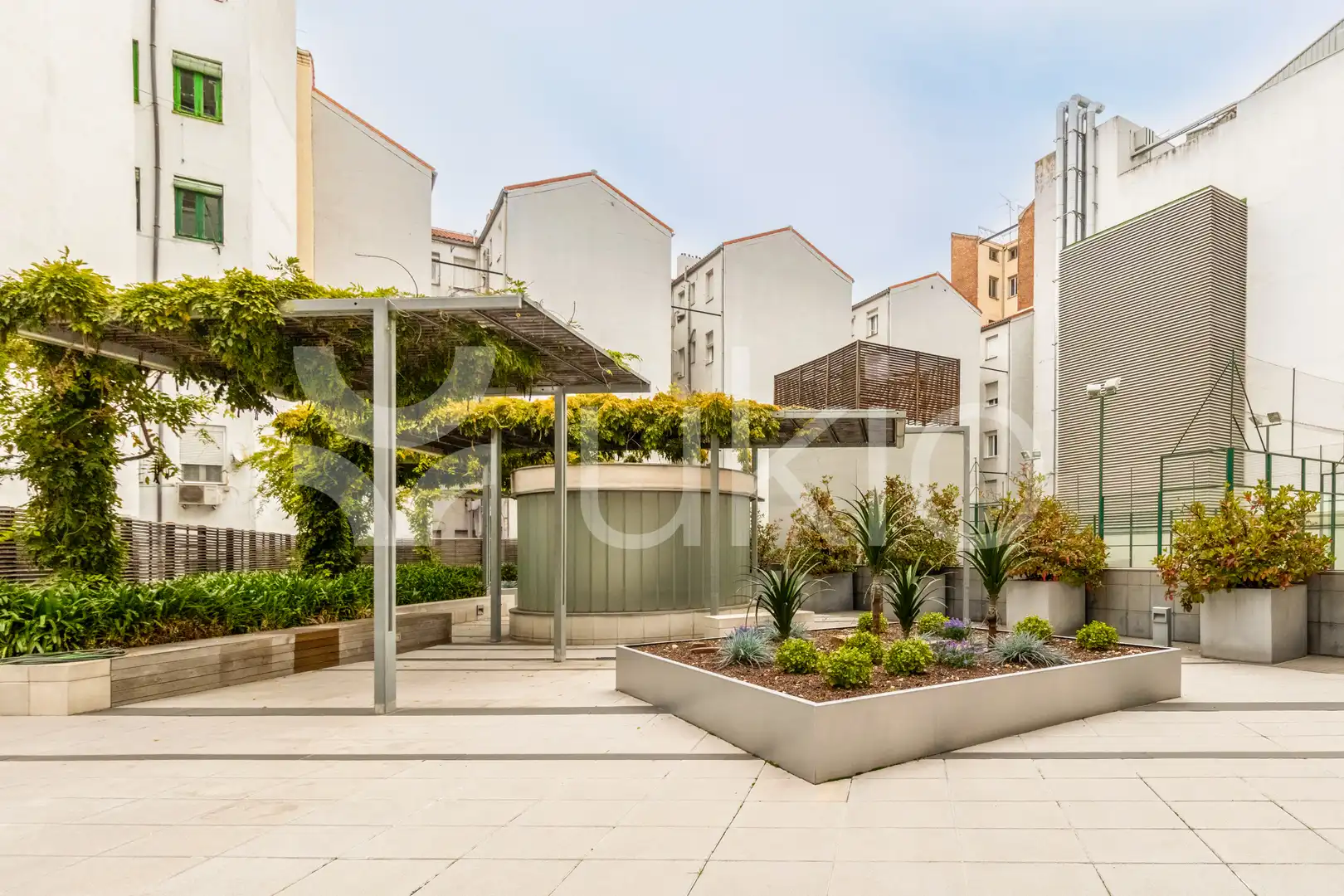 Terraza de Apartamento de alquiler en Madrid con Aire acondicionado, Calefacción y Parquet