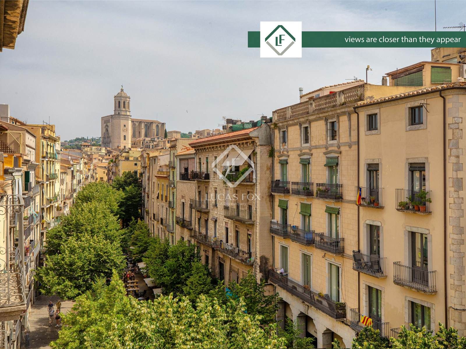 Exterior view of Attic for sale in Girona Capital  with Terrace, Furnished and Balcony