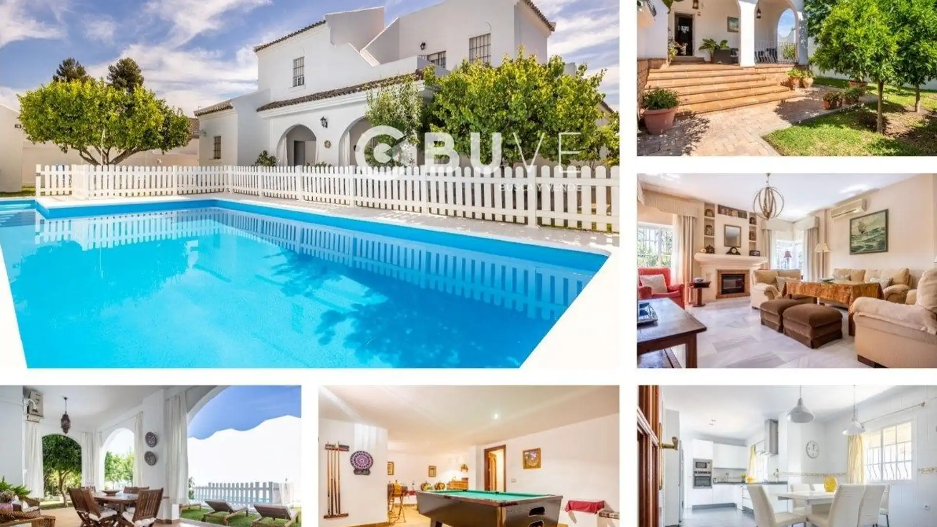 Vista exterior de Casa o chalet en venta en Tomares con Aire acondicionado, Terraza y Piscina