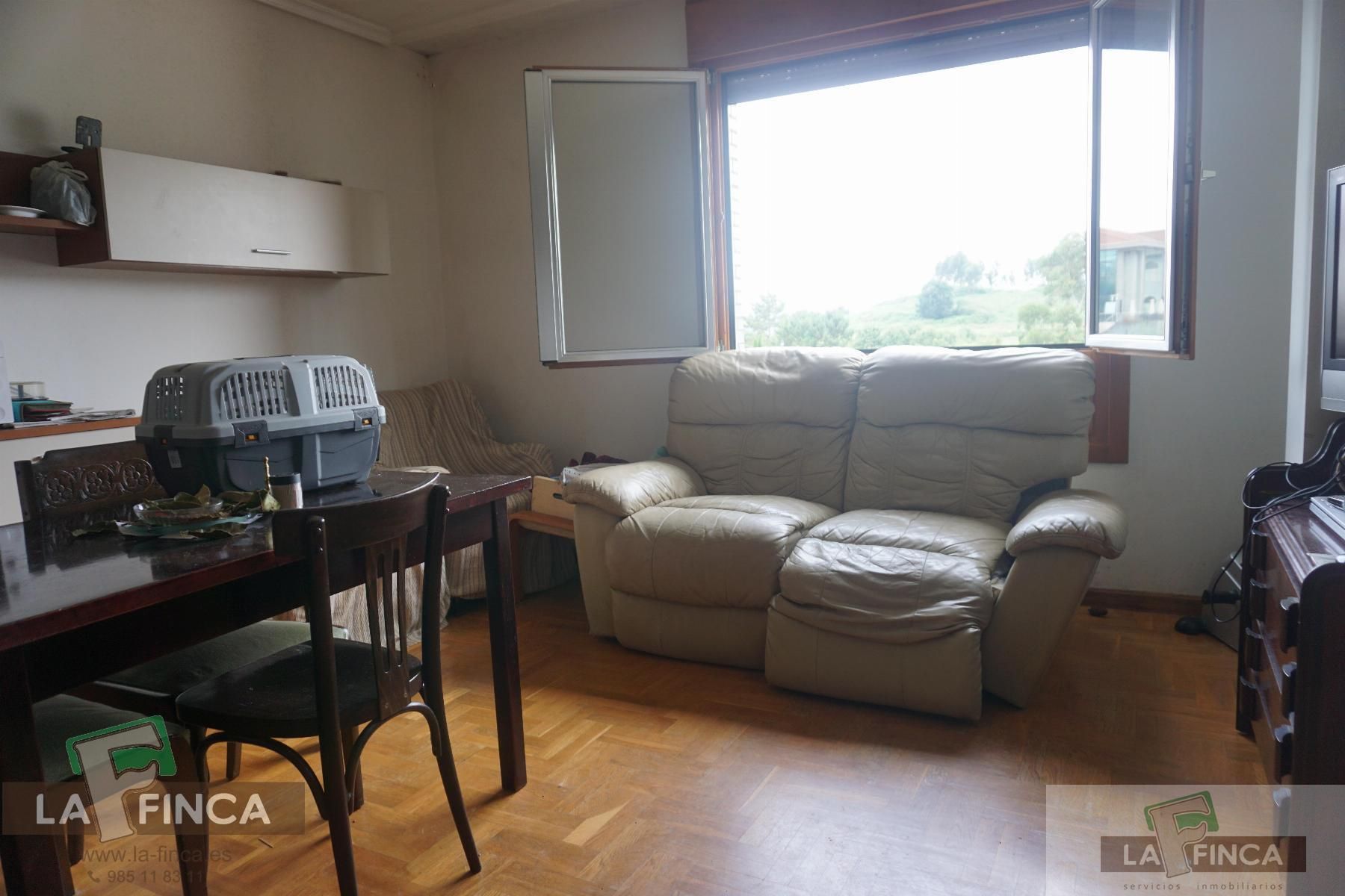 Sala d'estar de Pis en venda en Soto del Barco amb Calefacció, Parquet i Terrassa