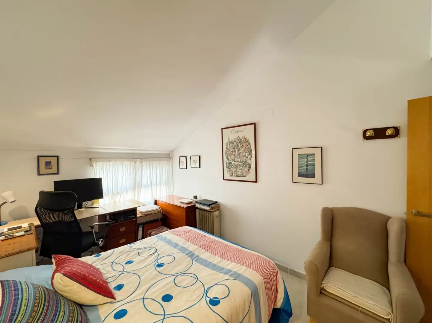 Schlafzimmer von Dachboden zum Verkauf in Dénia mit Klimaanlage und Heizung