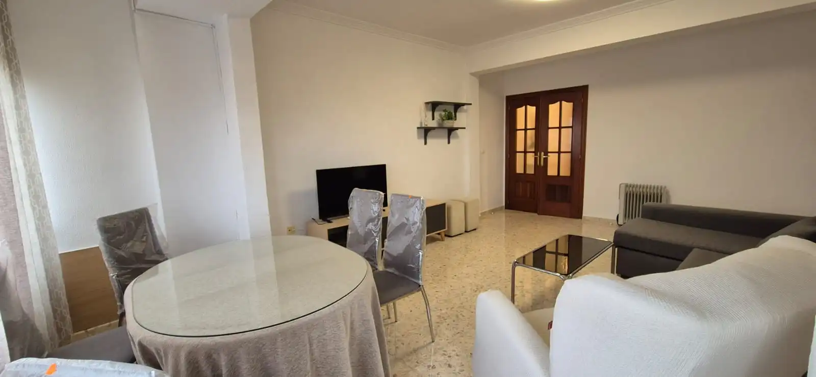 Sala de estar de Piso de alquiler en Badajoz con Aire acondicionado, Calefacción y Terraza