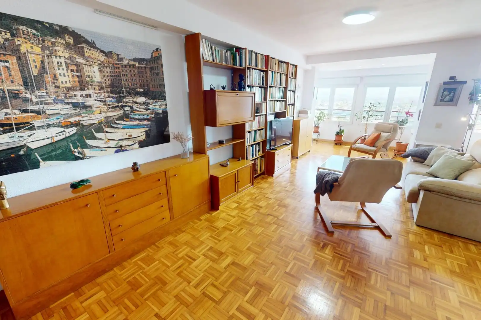 Sala de estar de Piso de alquiler en Valencia con Aire acondicionado, Parquet y Amueblado