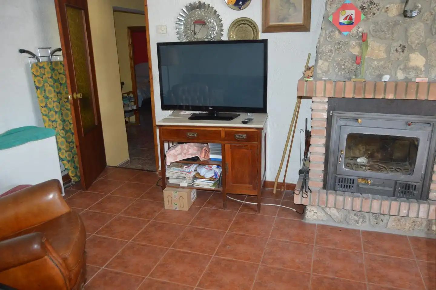 Living room of Houses for sale in Huete  with Furnished