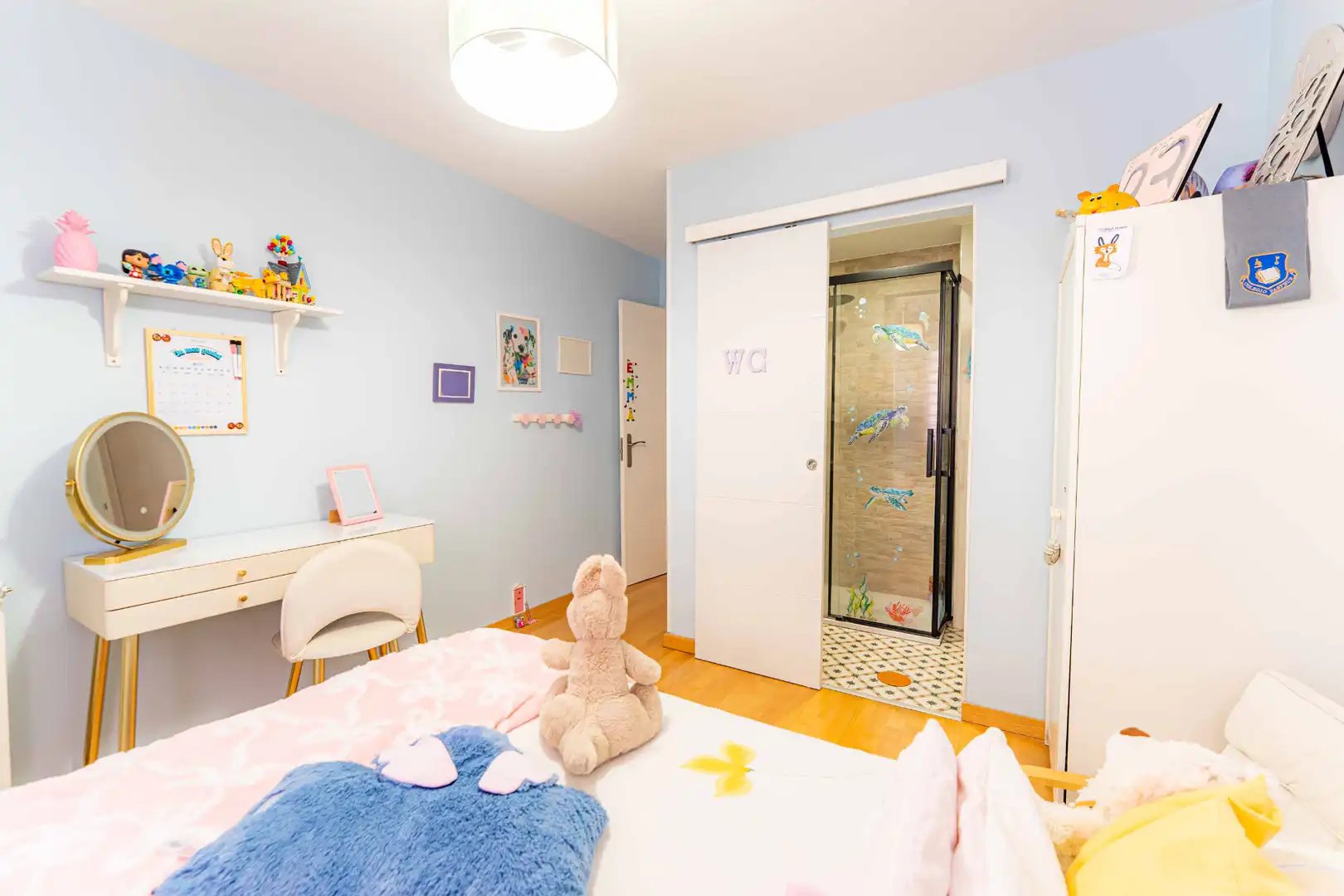 Schlafzimmer von Dachboden zum Verkauf in Arroyomolinos (Madrid) mit Heizung, Parkett und Terrasse