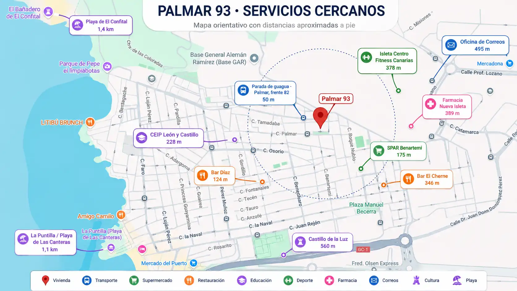 Aparcament de Pis en venda en Las Palmas de Gran Canaria amb Moblat, Rentadora i Microones