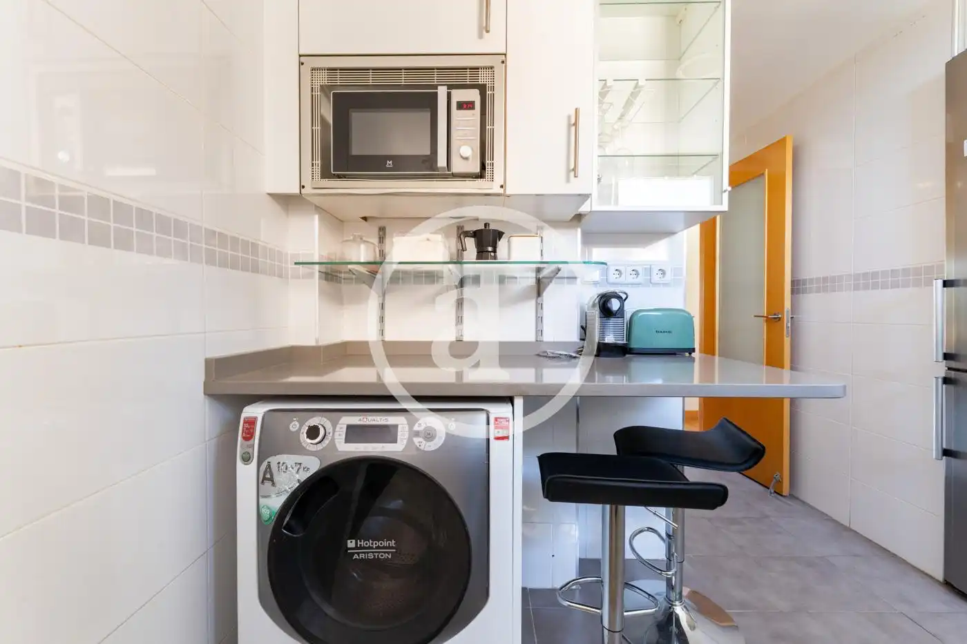 Cocina de Piso de alquiler en Madrid con Aire acondicionado, Calefacción y Amueblado