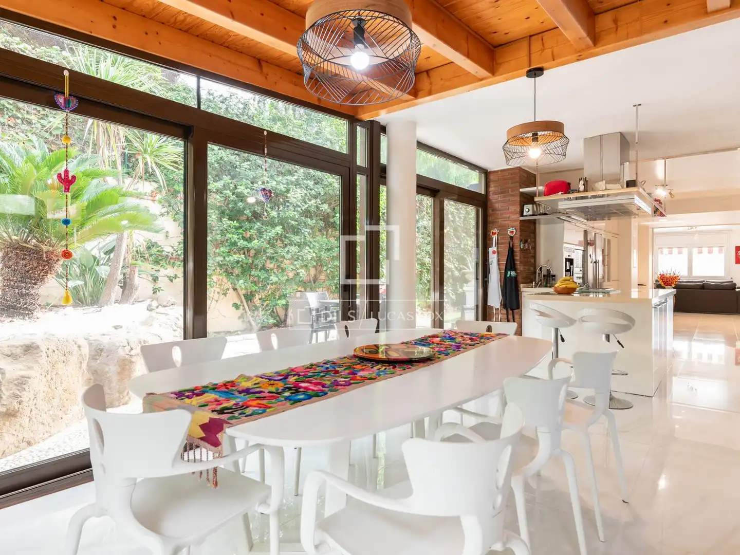 Dining room of Houses for rent in Castelldefels  with Air Conditioner, Heating and Private garden