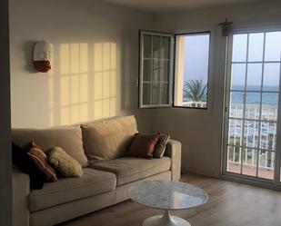 Living room of Apartment to rent in Sitges  with Air Conditioner, Parquet flooring and Furnished