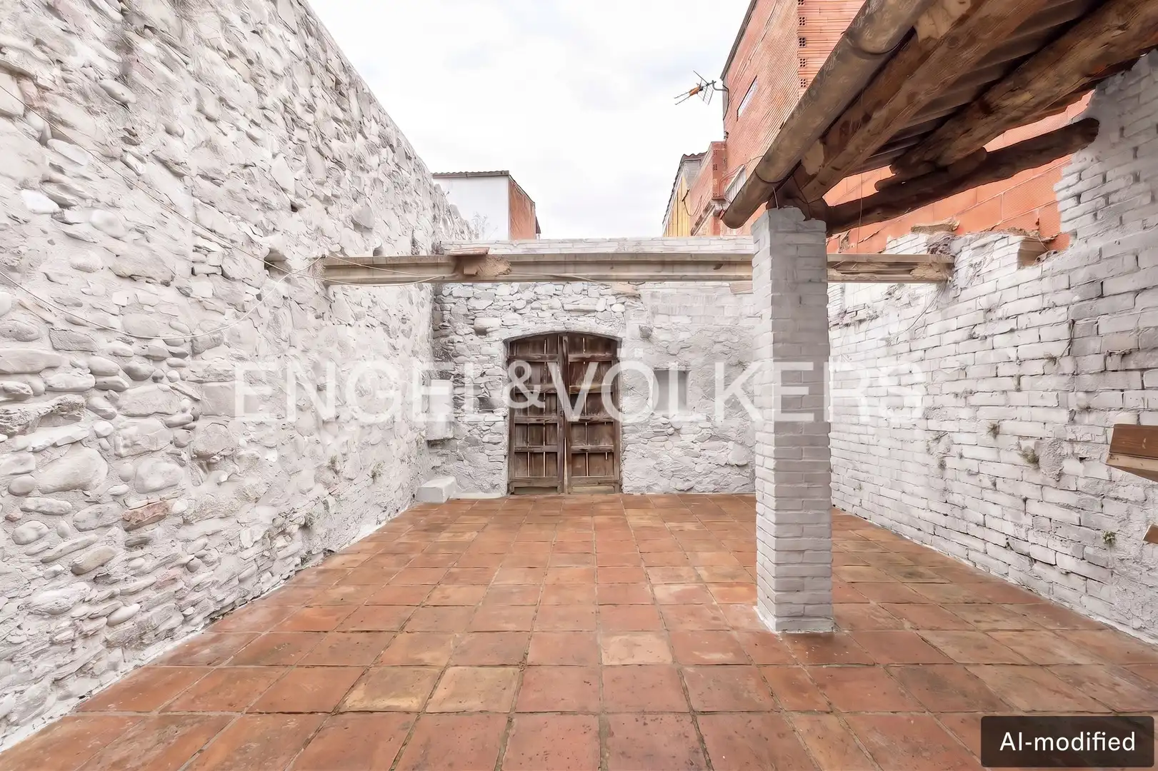 Terrassa de Casa adosada en venda en Sant Vicenç de Castellet amb Calefacció i Jardí privat