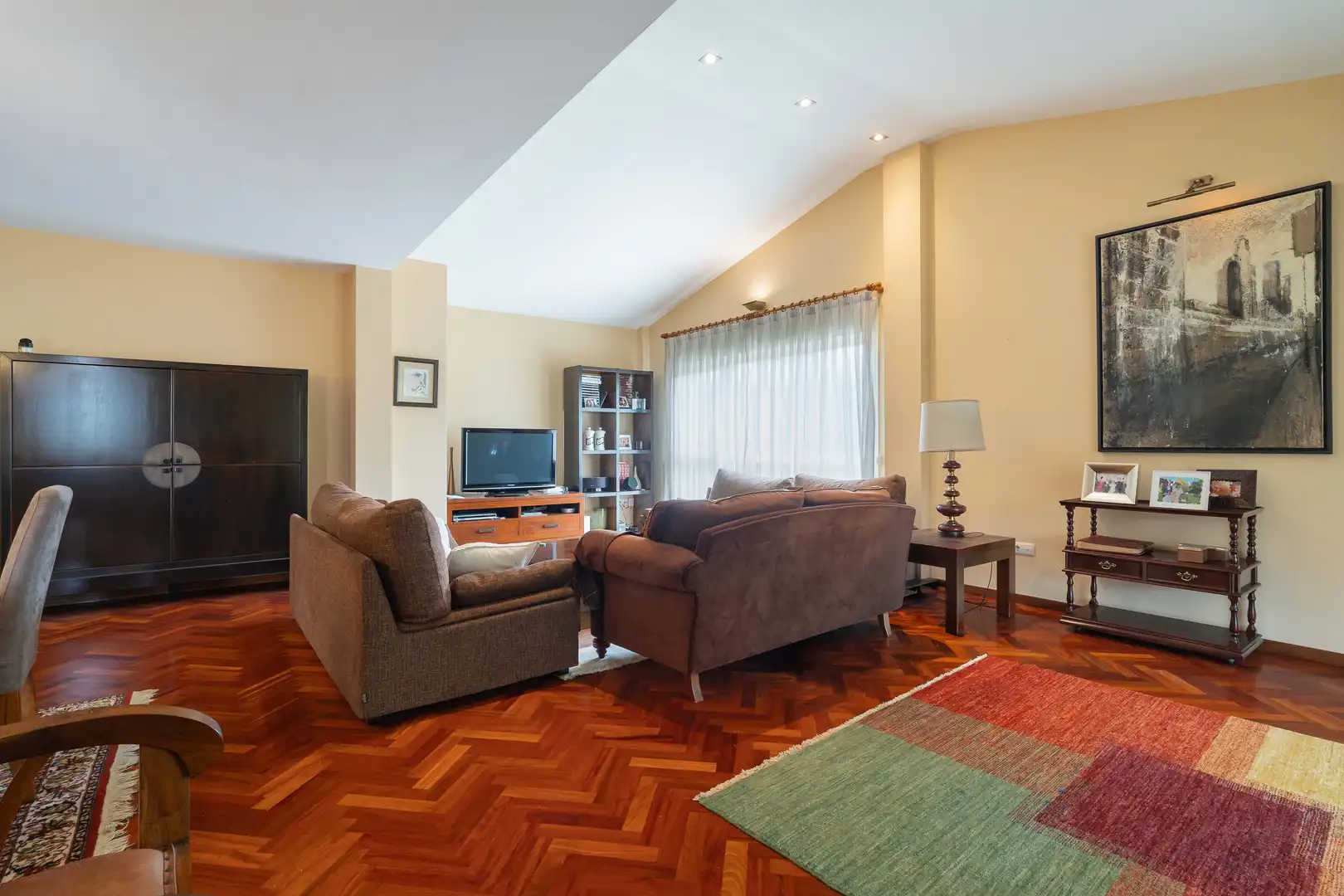 Sala de estar de Casa o chalet en venta en Sada (A Coruña) con Calefacción, Jardín privado y Piscina
