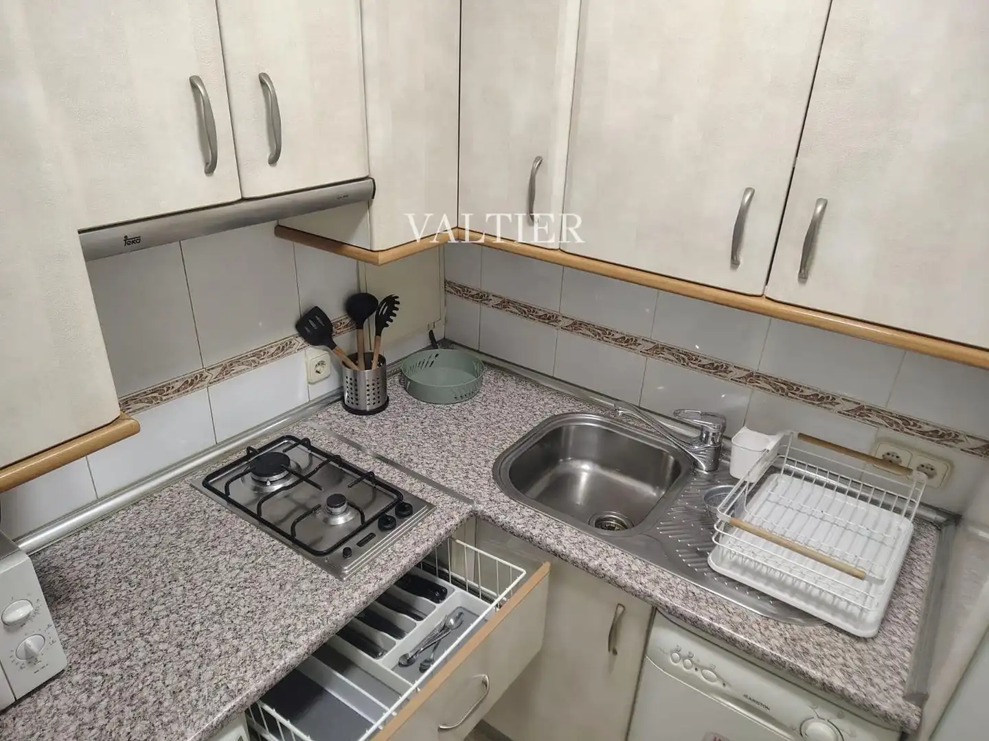 Cocina de Piso de alquiler en Madrid con Aire acondicionado y Amueblado